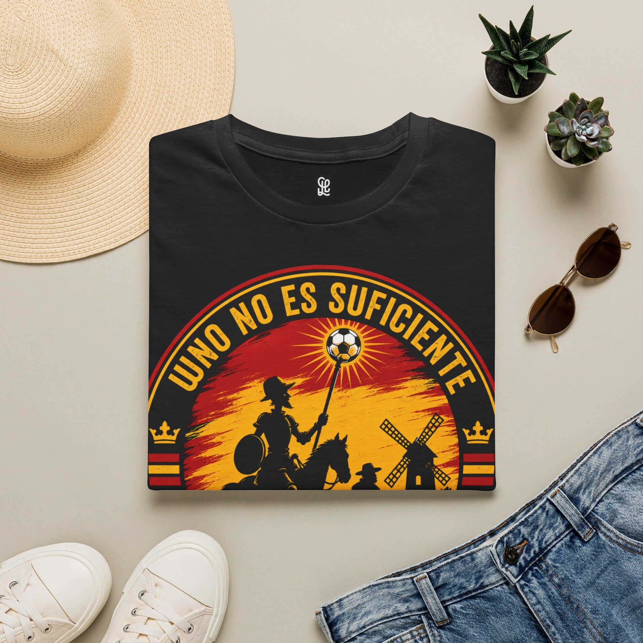 fifa-world-cup-2026-spain-t-shirt-uno-no-es-suficiente-don-quixote-sunset-graphic - Retro Football Apparel oryggy