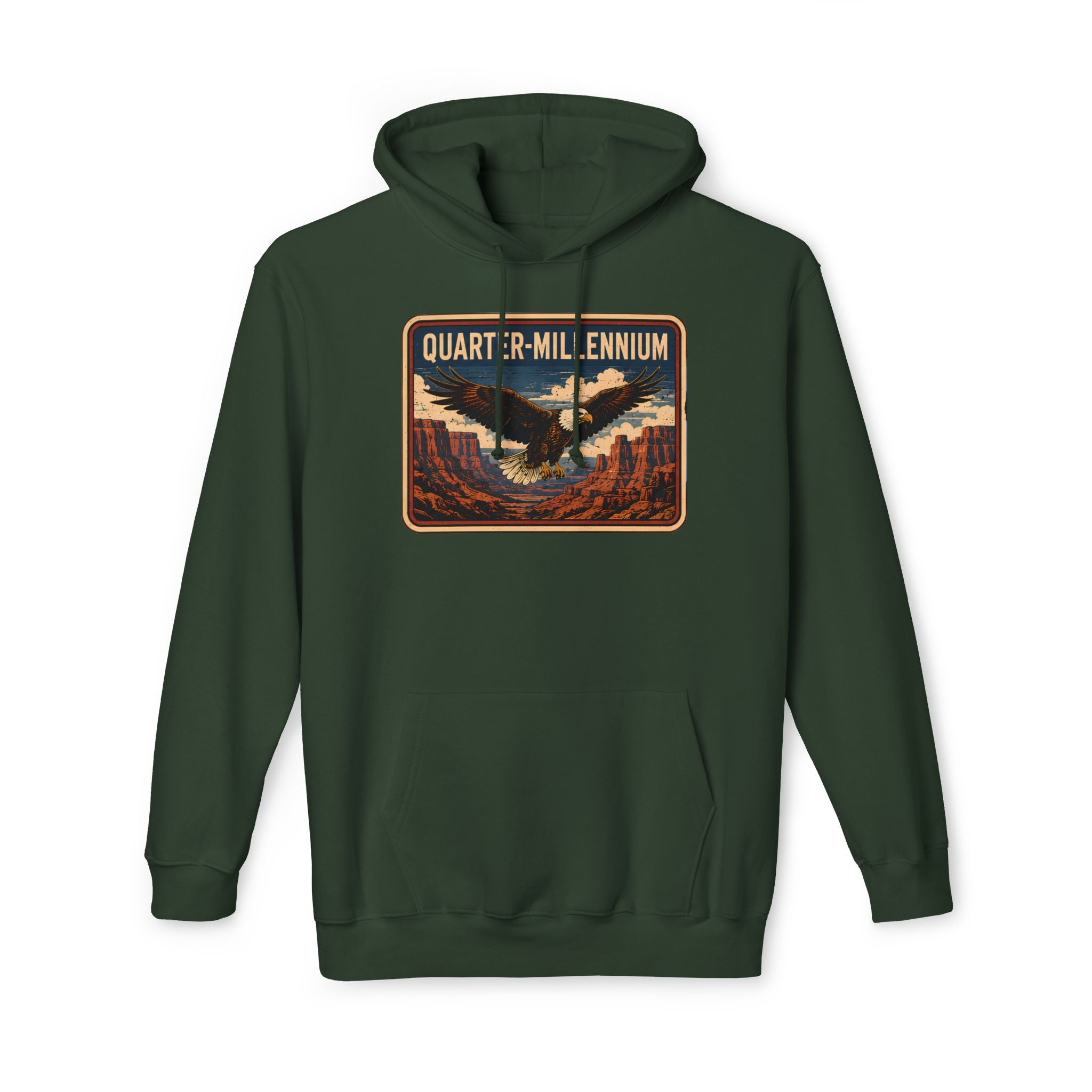 America 250 Quarter-Millennium Vintage Landscape Hoodie — Made in USA