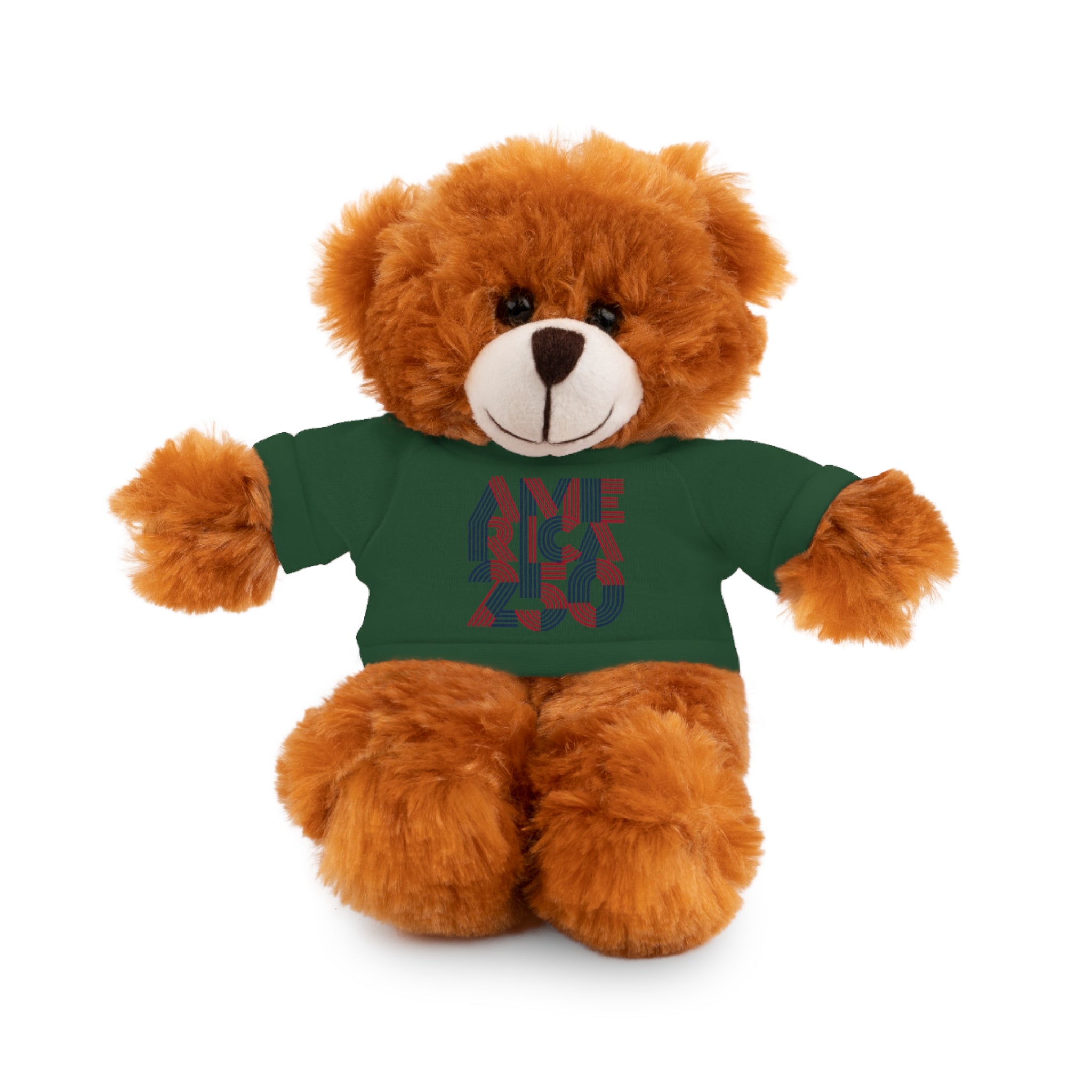 America 250 Teddy Bear plush | Patriotic stuffed animal with tee
