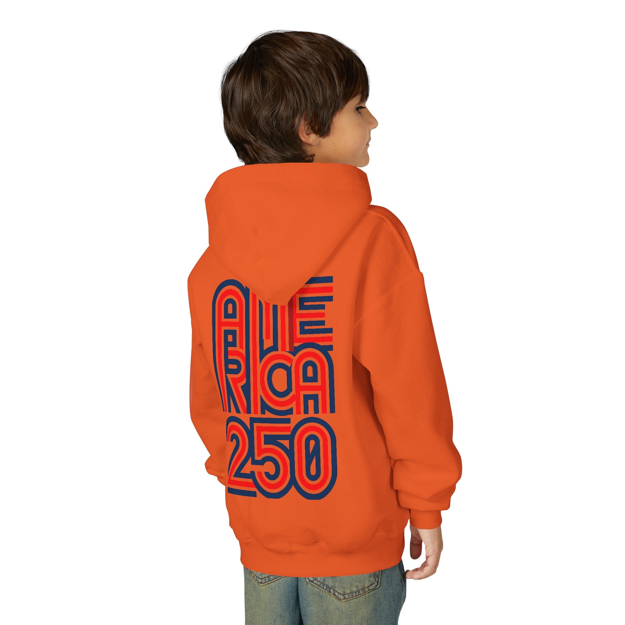 America 250 Hoodie | Patriotic Retro Typography, 250th Anniversary