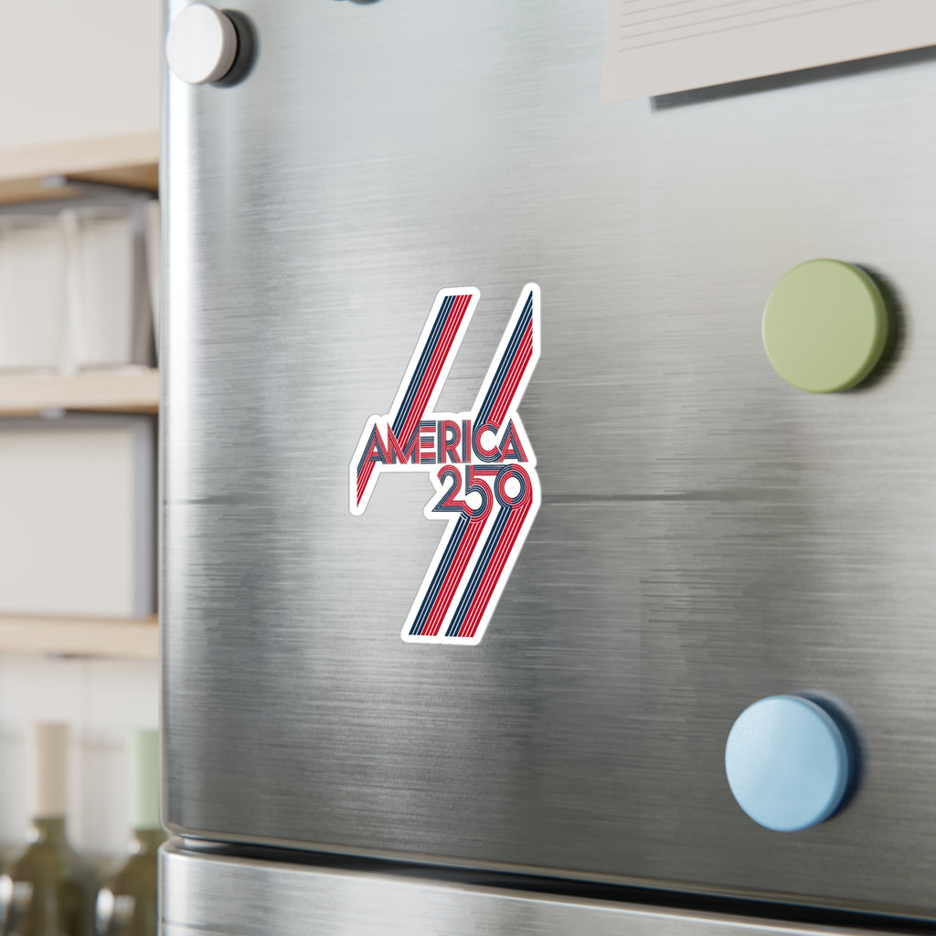America 250 Retro Stripes Sticker | Kiss-Cut Vinyl Decal