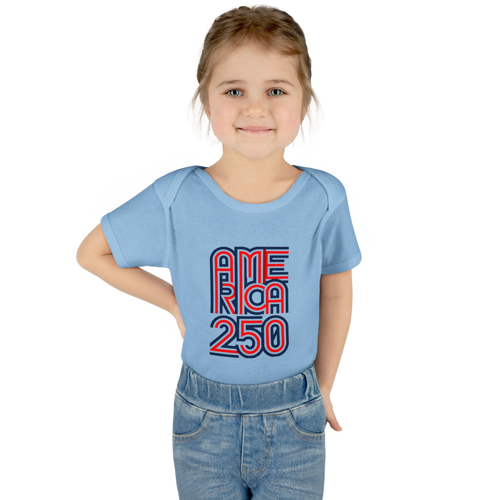 America 250 Personalized Infant Bodysuit | USA Flag