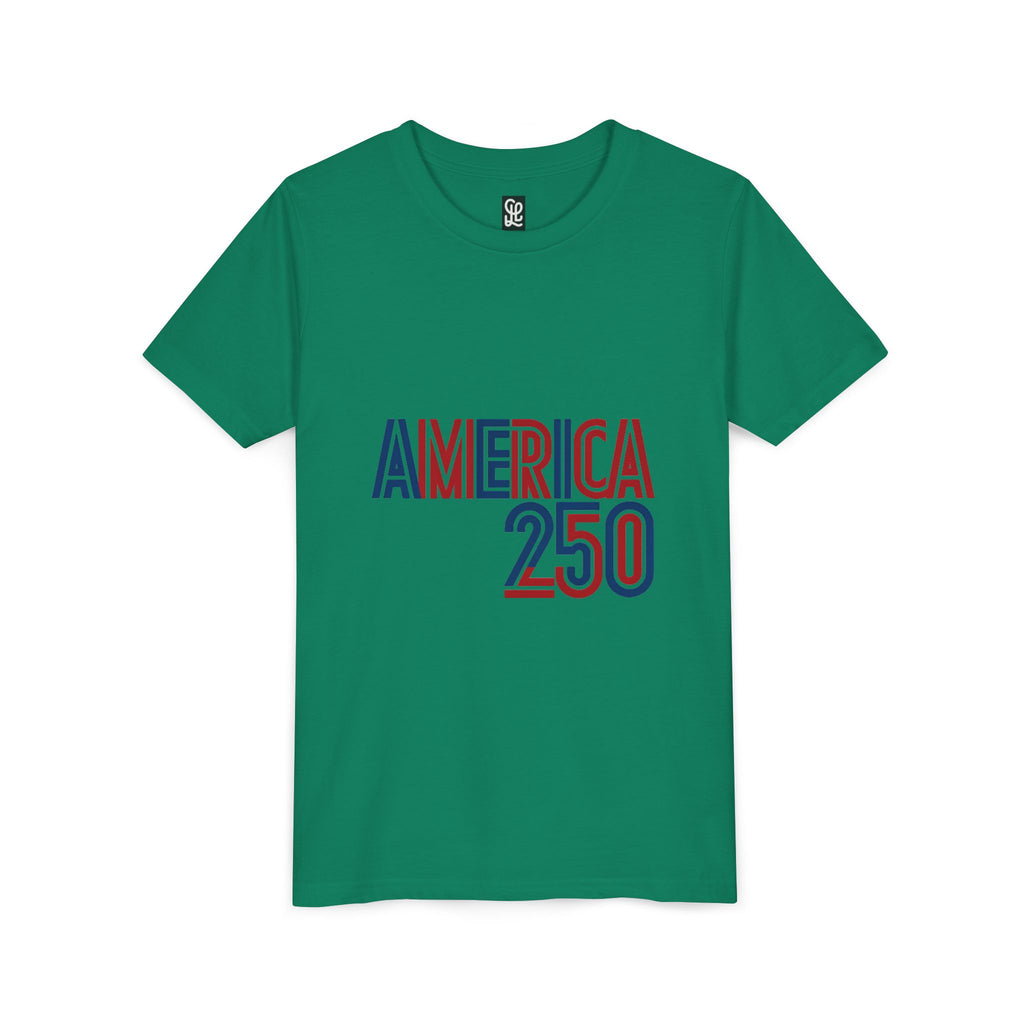 America 250 Youth Tee | Patriotic USA Flag Independence Day