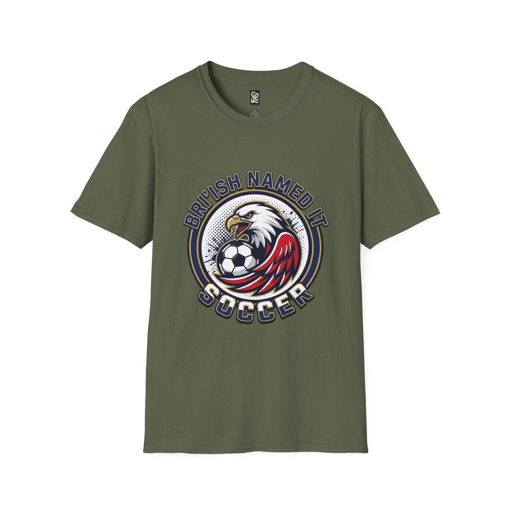 FIFA 2026 Soccer Eagle T-Shirt — "Bri'ish Named It Soccer" Vintage Soccer Graphic Tee