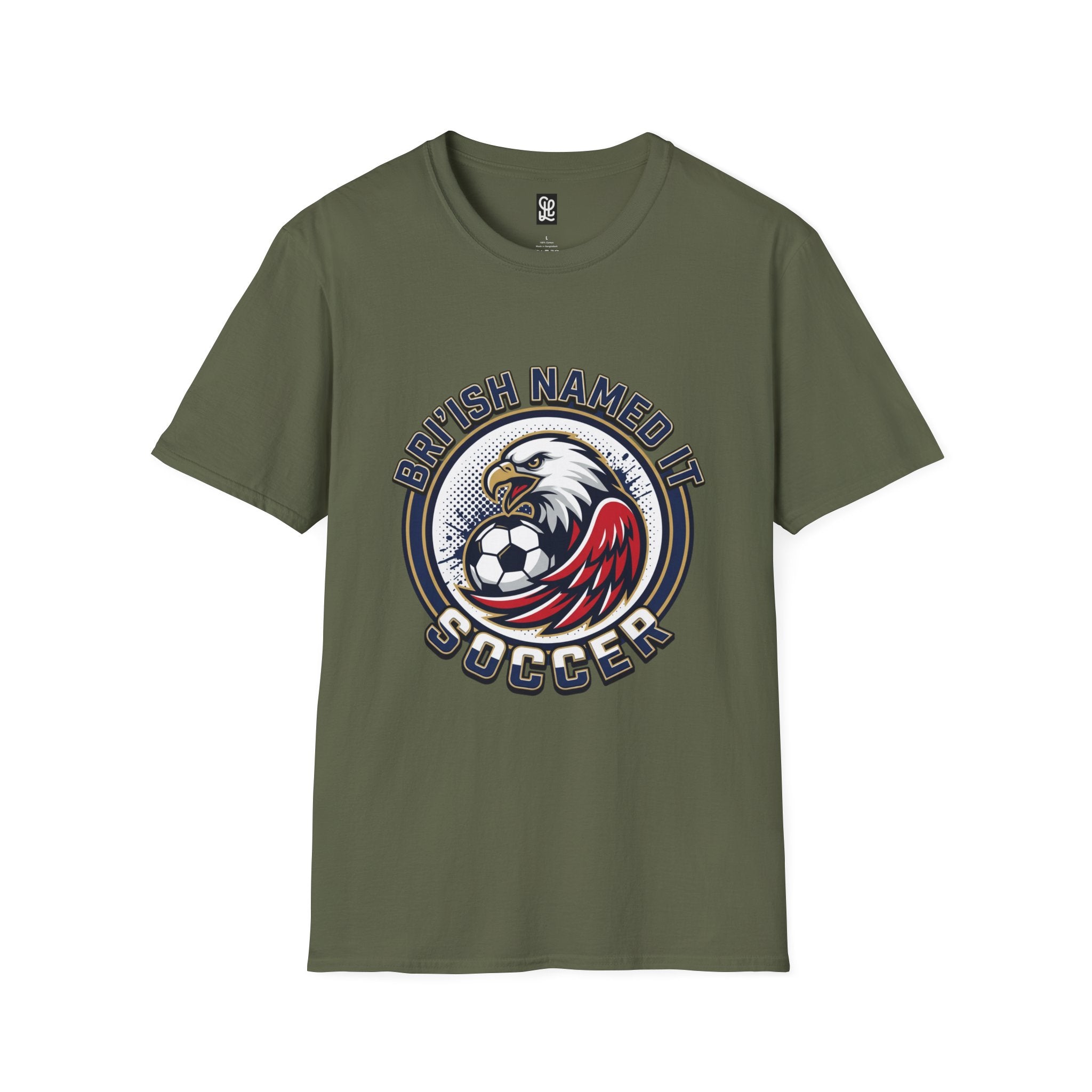 FIFA 2026 Soccer Eagle T-Shirt — "Bri'ish Named It Soccer" Vintage Soccer Graphic Tee