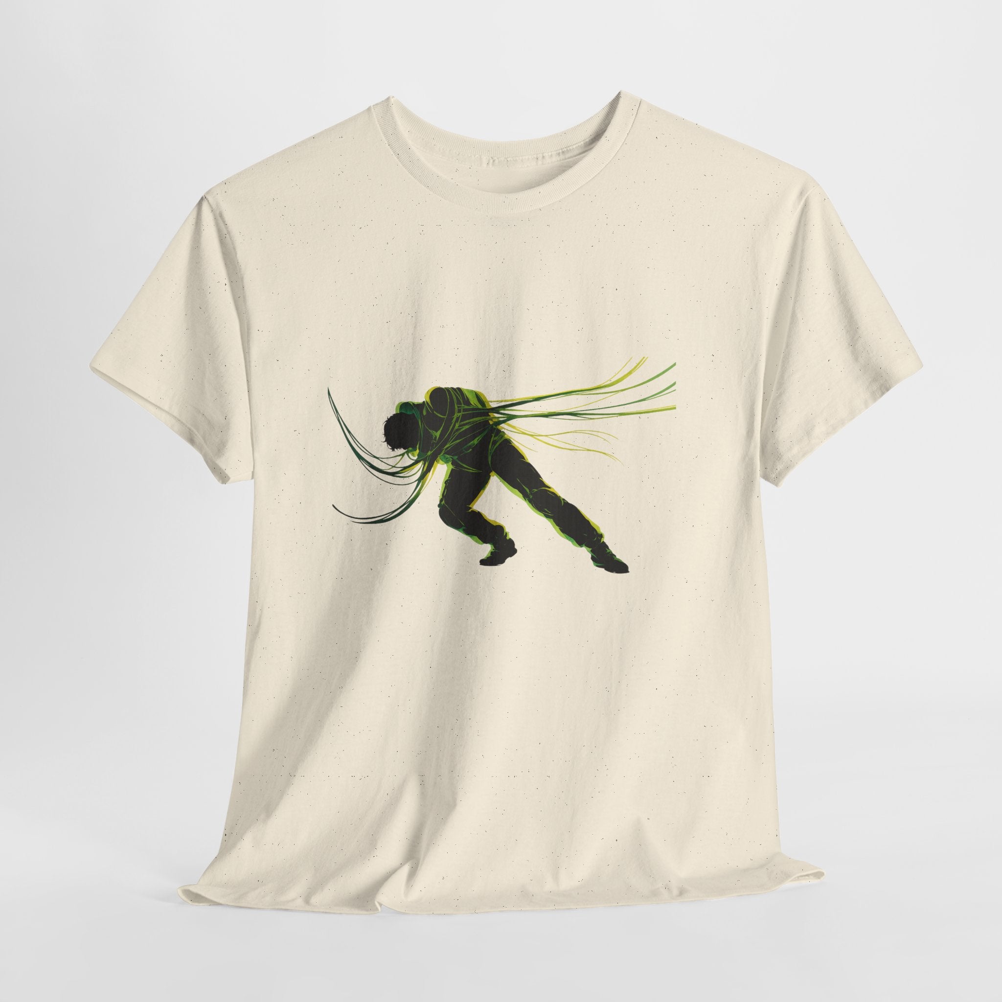 oryggy Originals Summer line Tied Silhouette Tee — Neon Sci‑Fi Astronaut Graphic T-Shirt
