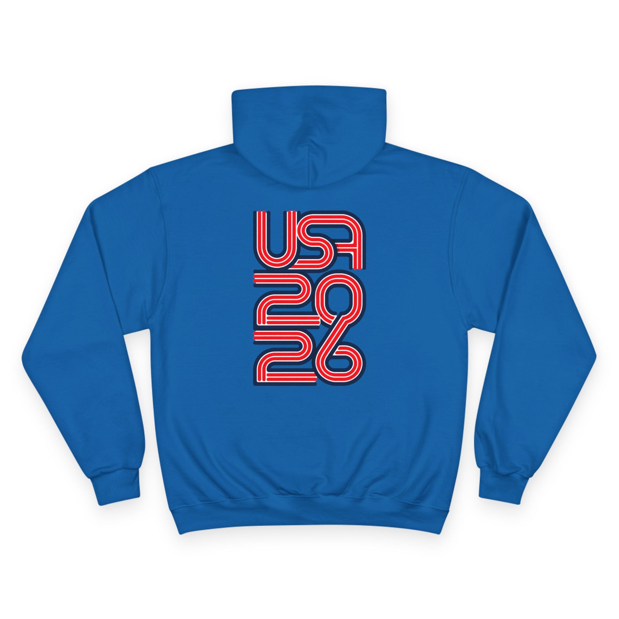 America 250 Hoodie — Retro Red & Blue 2026 Celebration Pullover