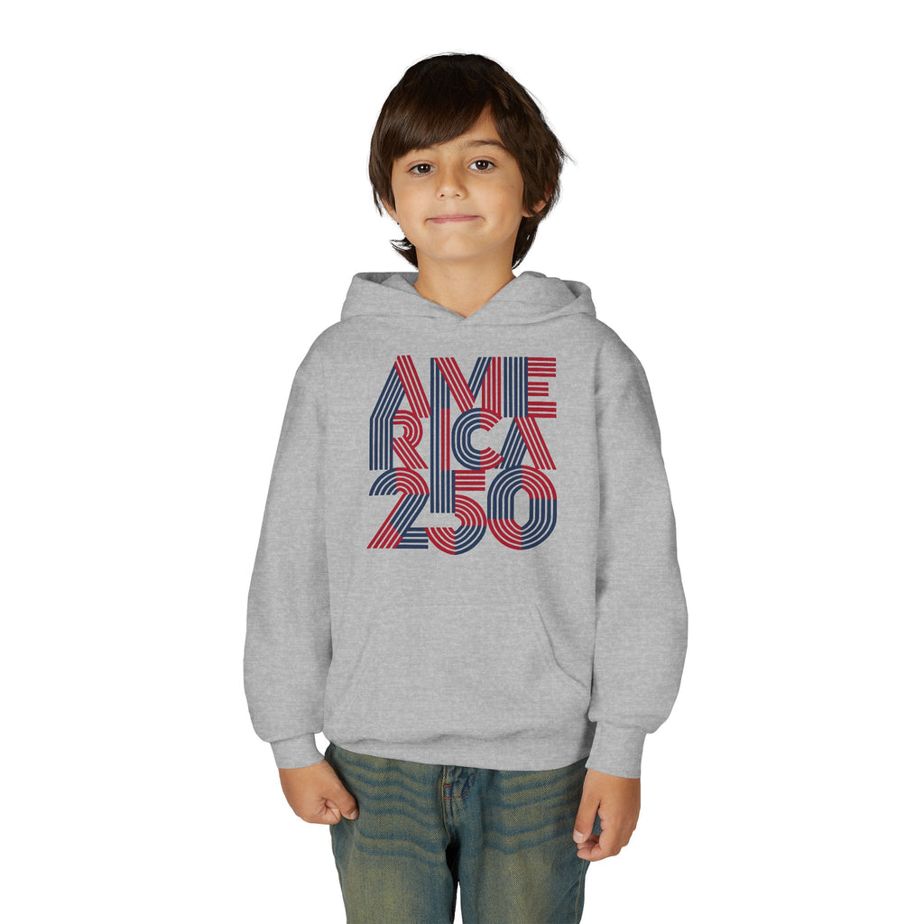 America 250 Hoodie | Patriotic Retro Typography, 250th Anniversary