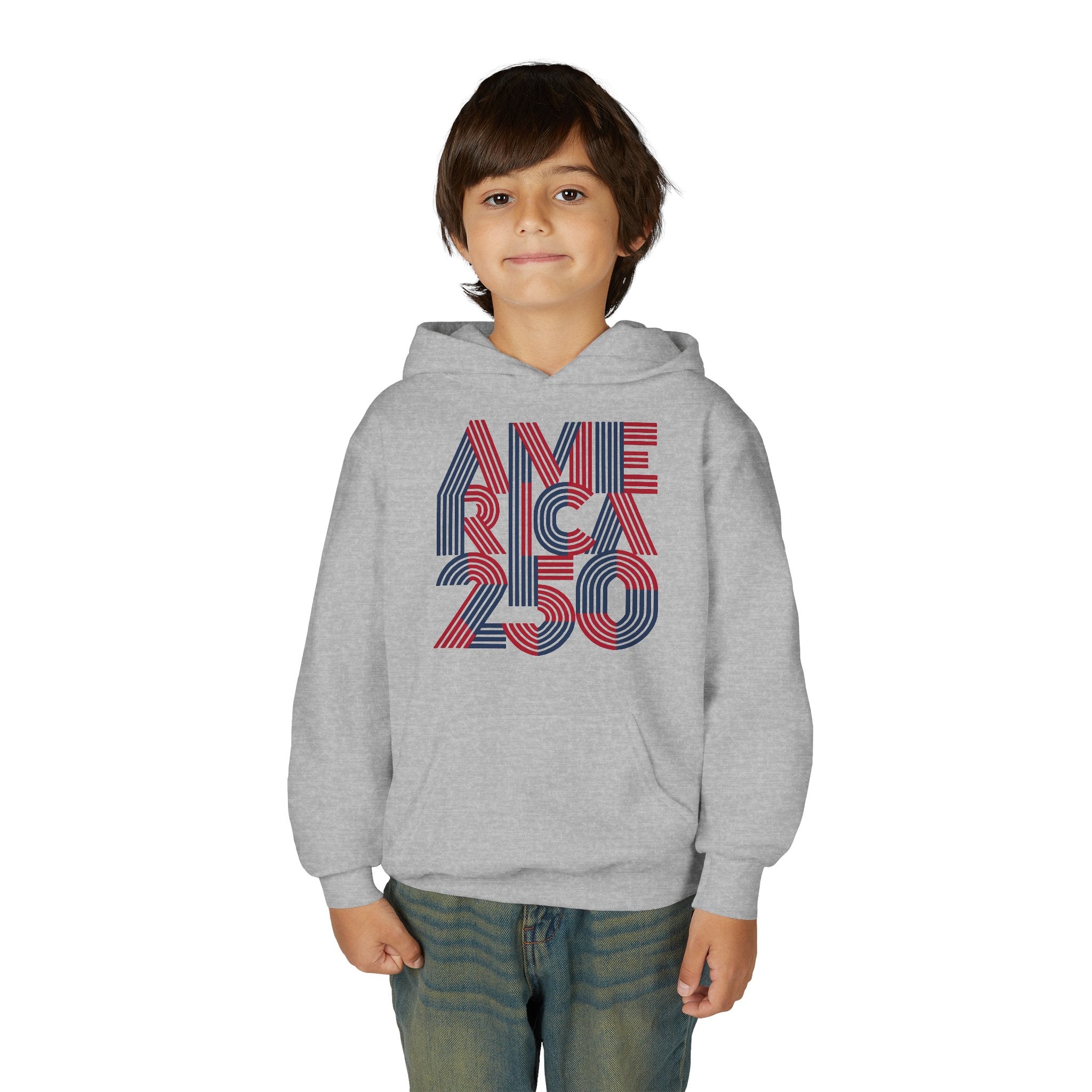 America 250 Hoodie | Patriotic Retro Typography, 250th Anniversary