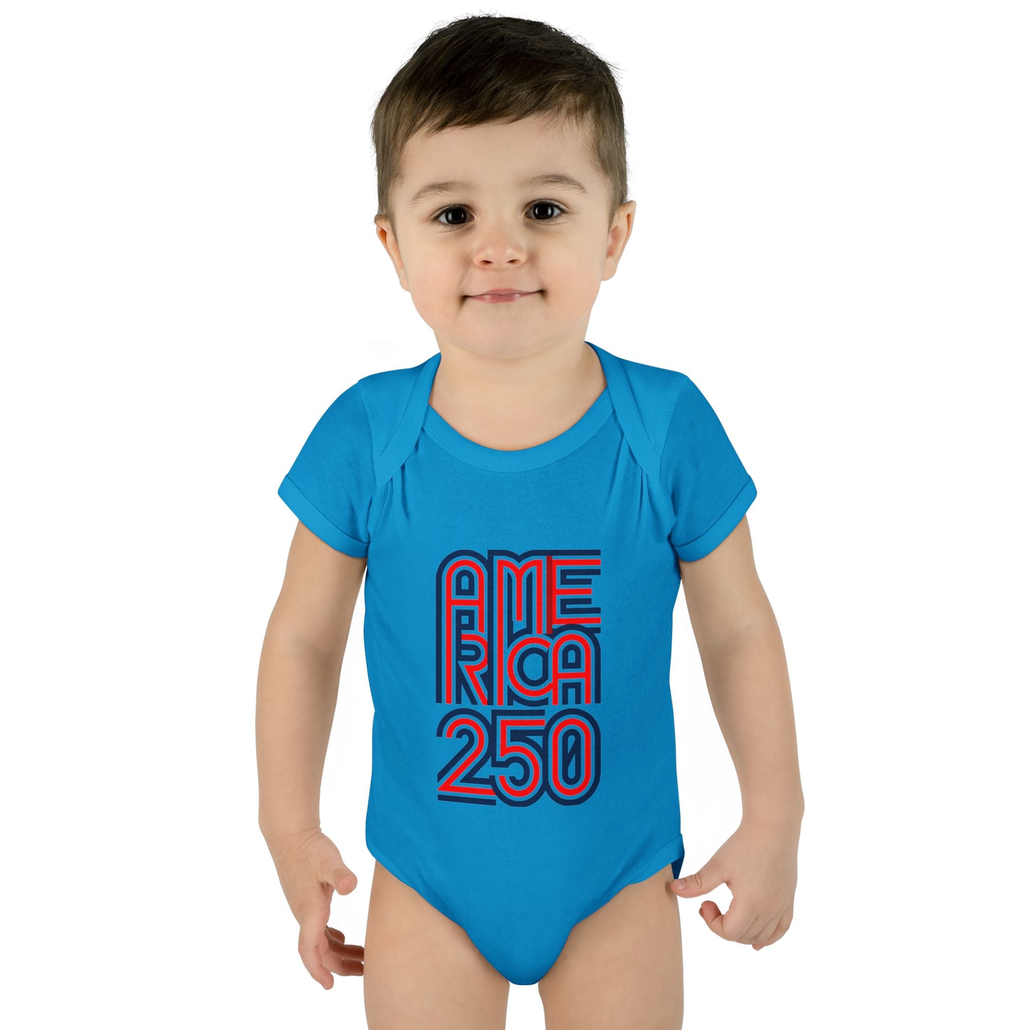 America 250 Personalized Infant Bodysuit | USA Flag