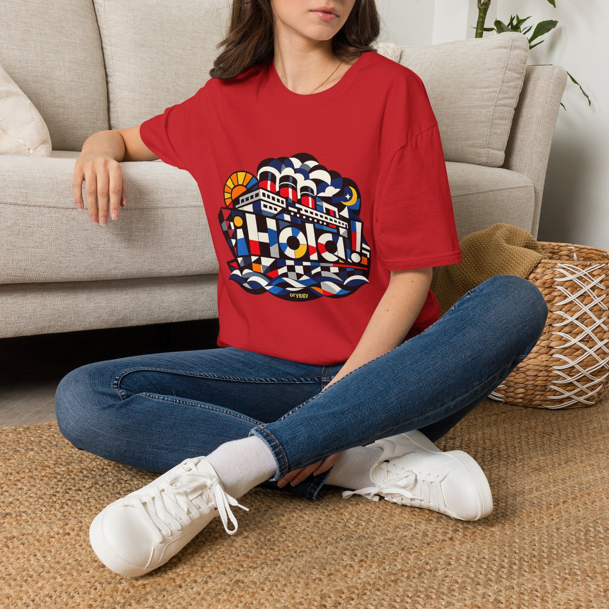 oryggy Originals Summer line T-Shirt — Retro Nautical Cruise Graphic "¡Hola!" Tee
