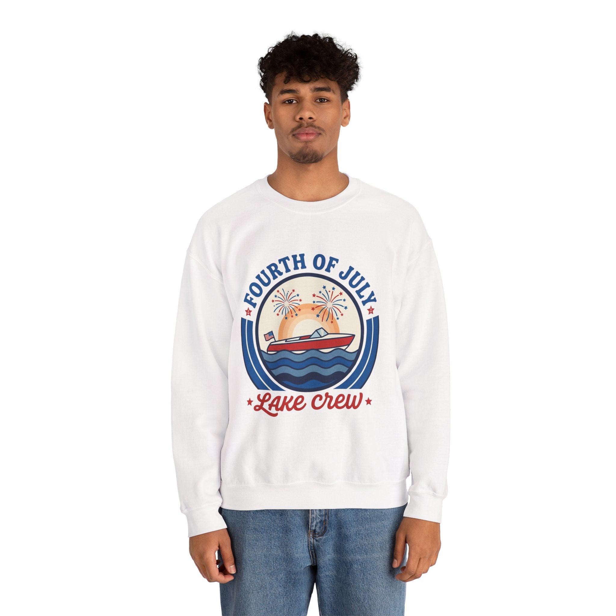 oryggy - america-250-unisex-heavy-blend™-crewneck-sweatshirt - Vintage Patriotic Apparel