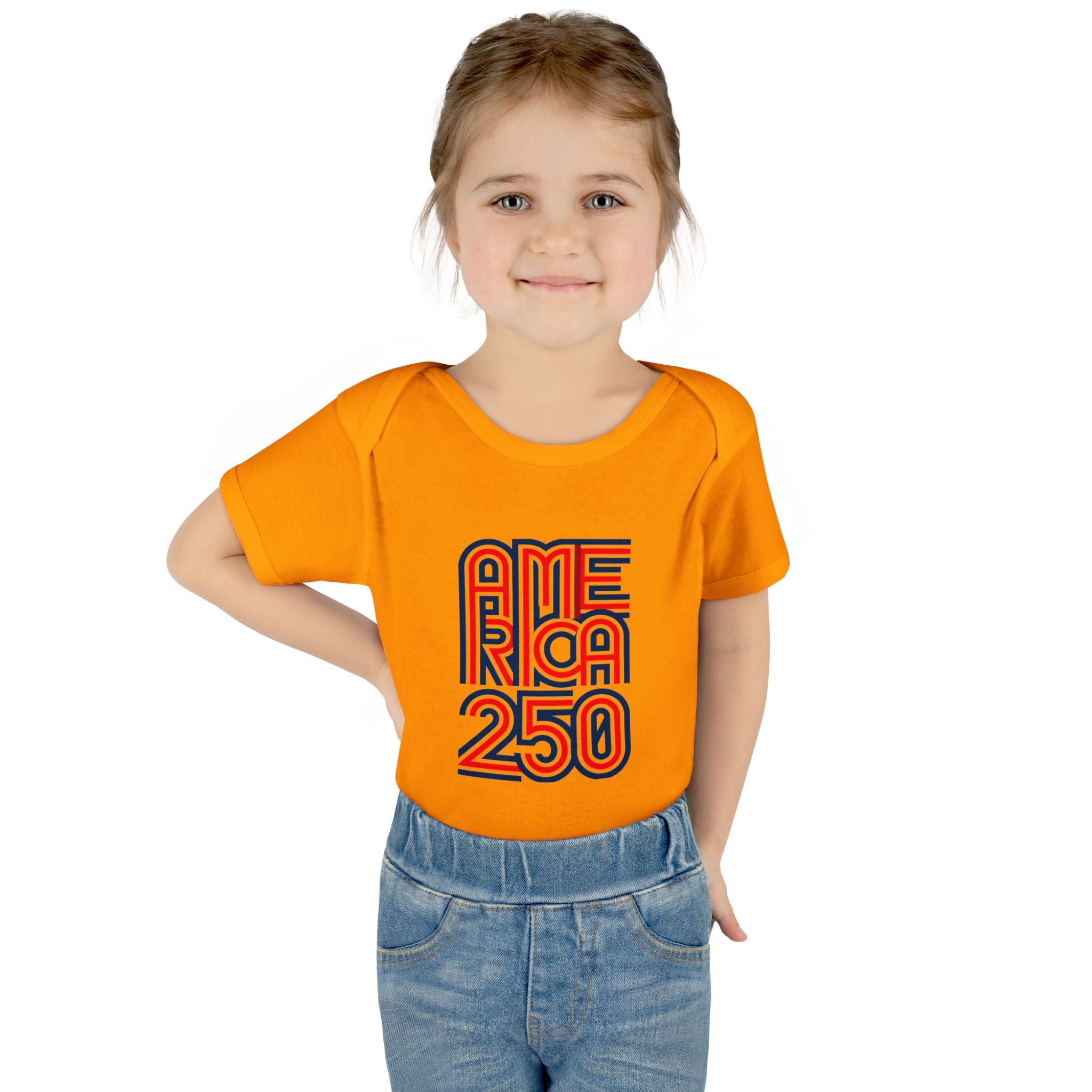 America 250 Personalized Infant Bodysuit | USA Flag