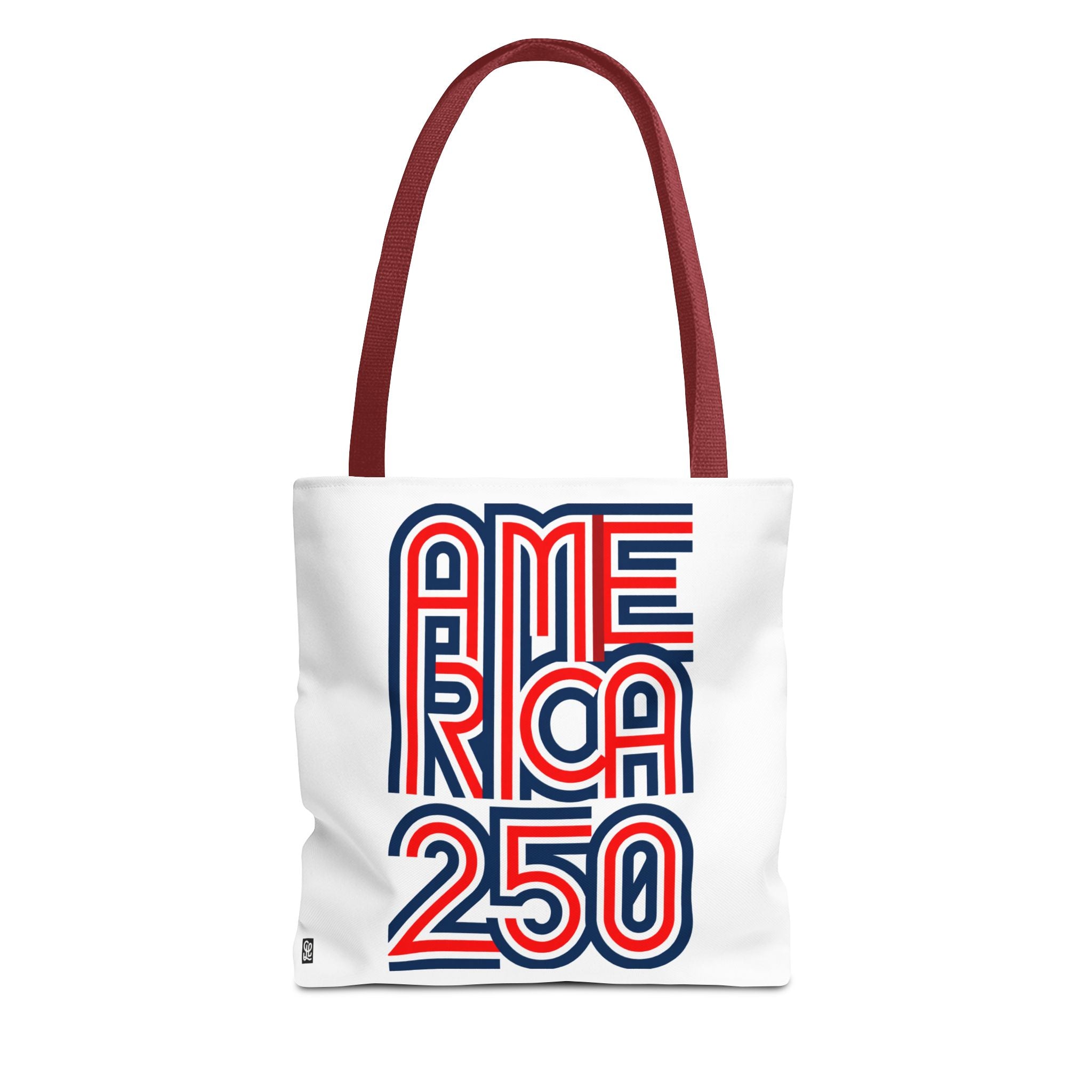America 250 Tote Bag — Patriotic Red, White & Blue Commemorative Tote