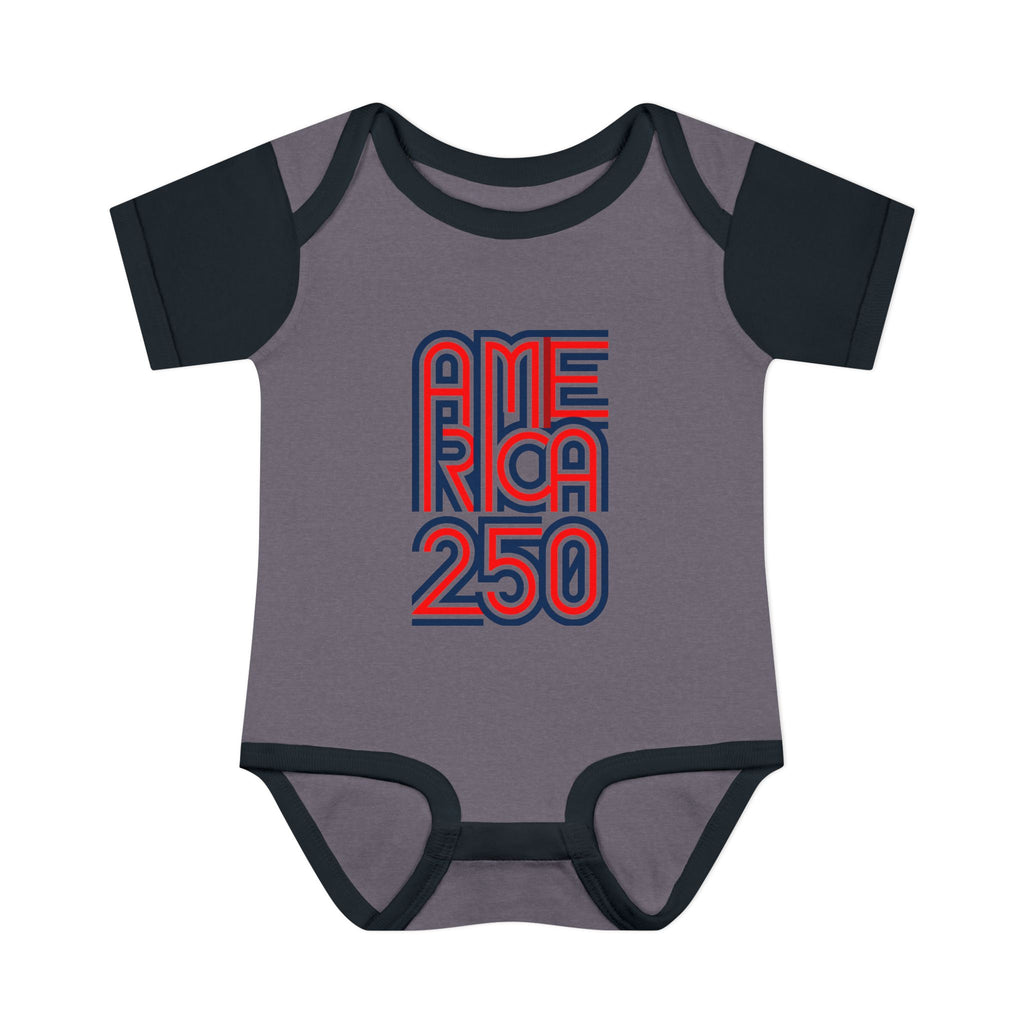 America 250 Personalized Infant Bodysuit | USA Flag