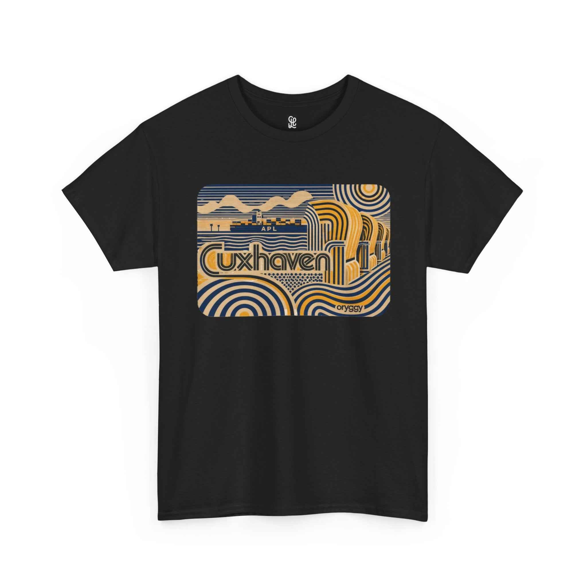 oryggy Originals Summer line Cuxhaven Retro Wave T‑Shirt — Vintage Coastal Graphic Tee