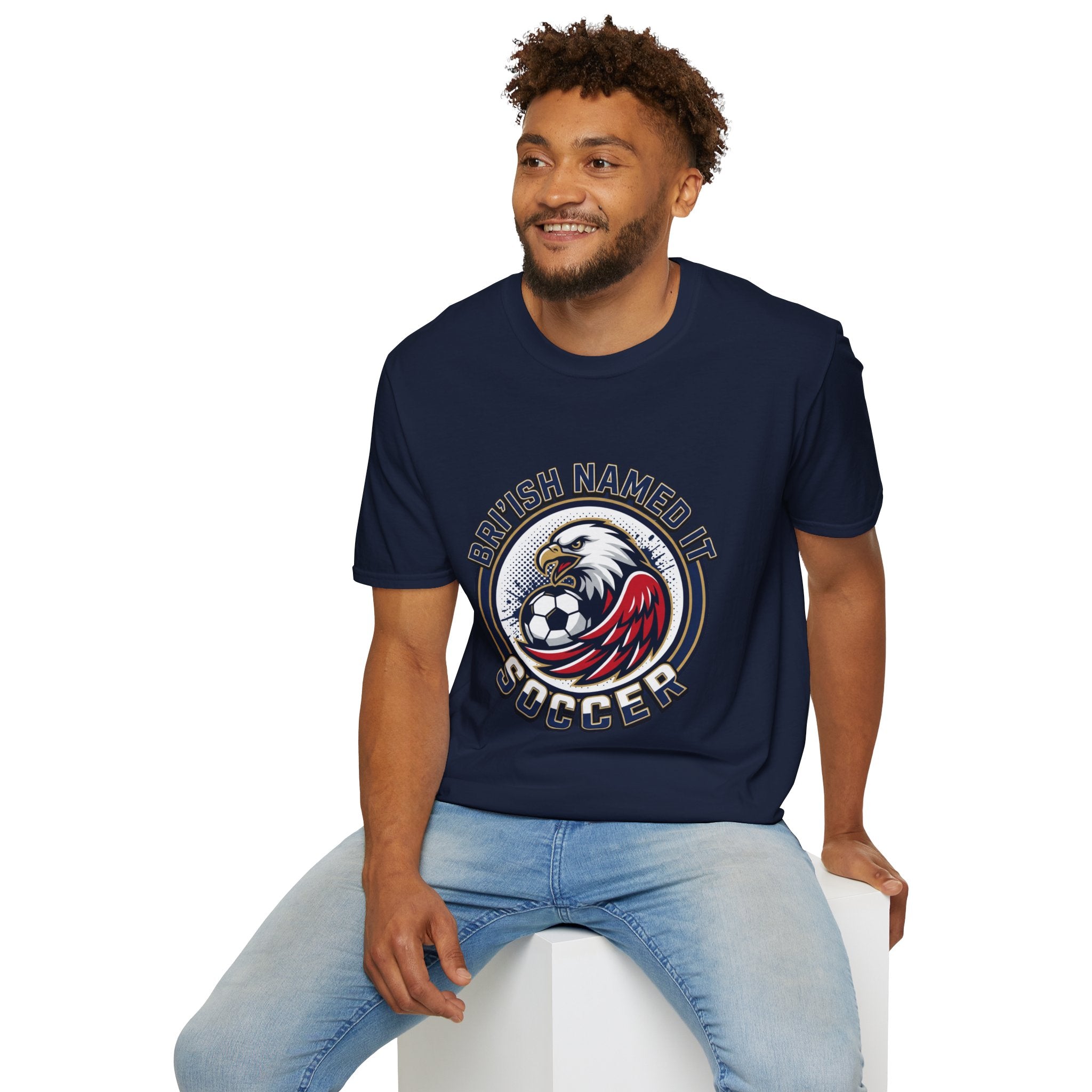 FIFA 2026 Soccer Eagle T-Shirt — "Bri'ish Named It Soccer" Vintage Soccer Graphic Tee