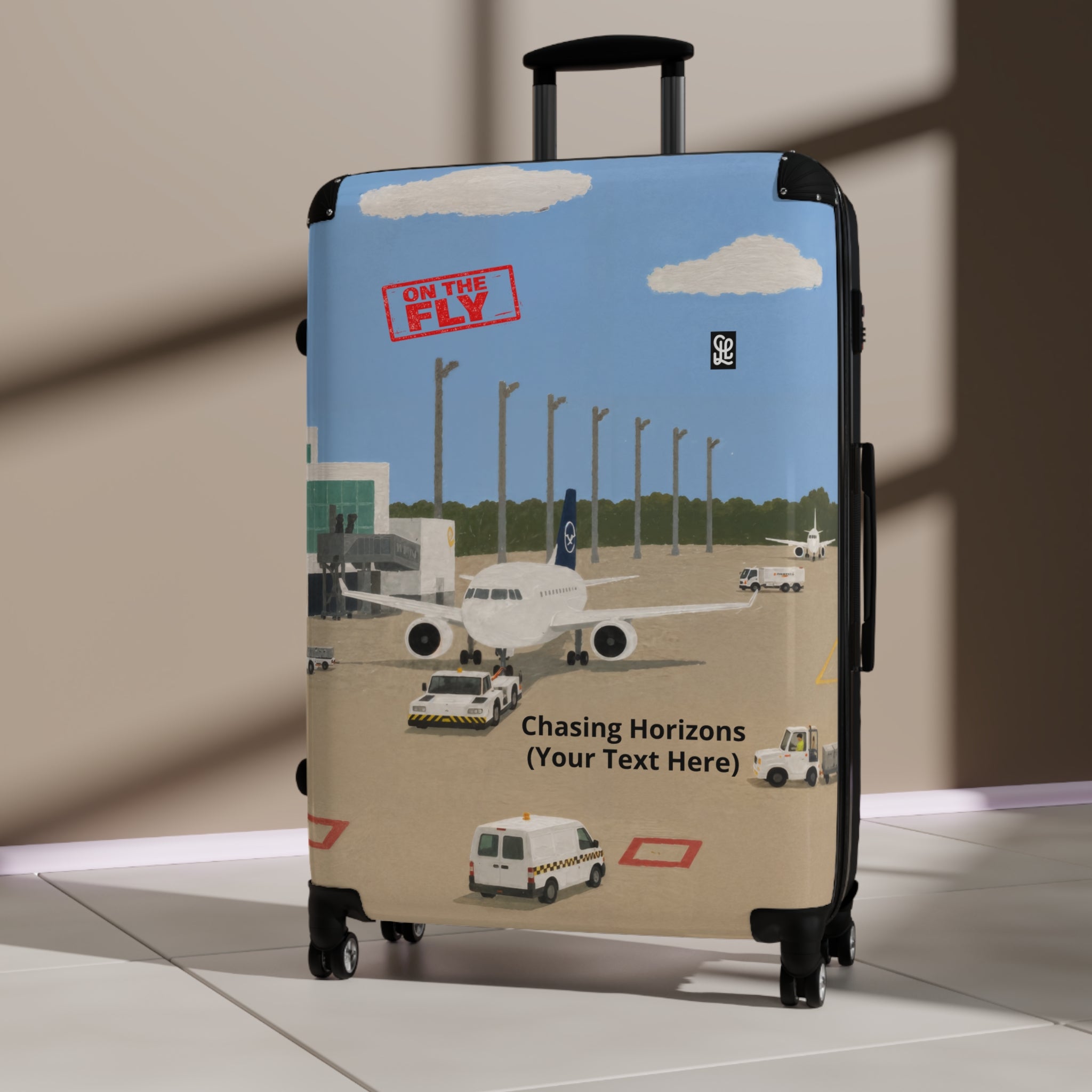 oryggy Originals Summer line Personalized Airport Runway Suitcase
