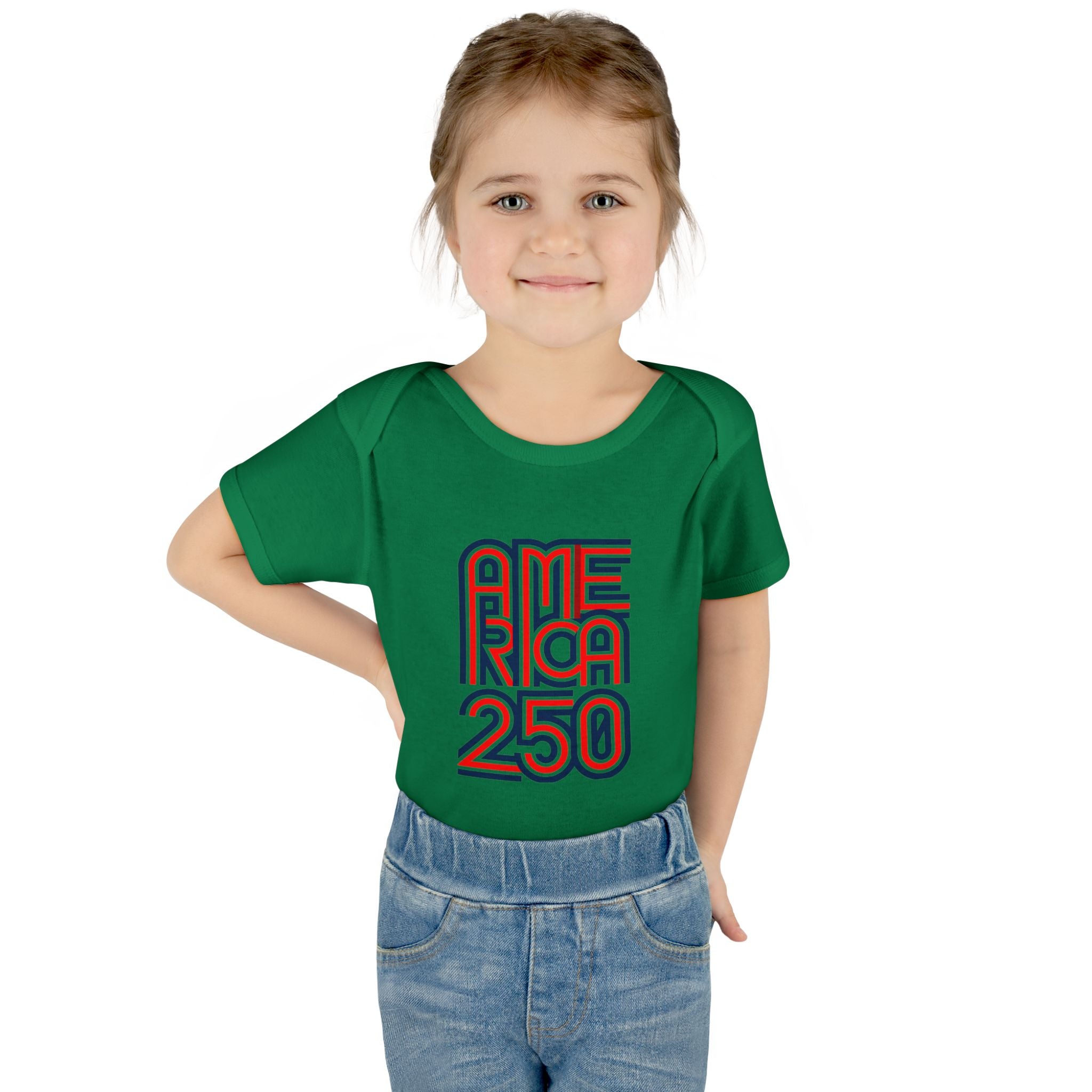 America 250 Personalized Infant Bodysuit | USA Flag