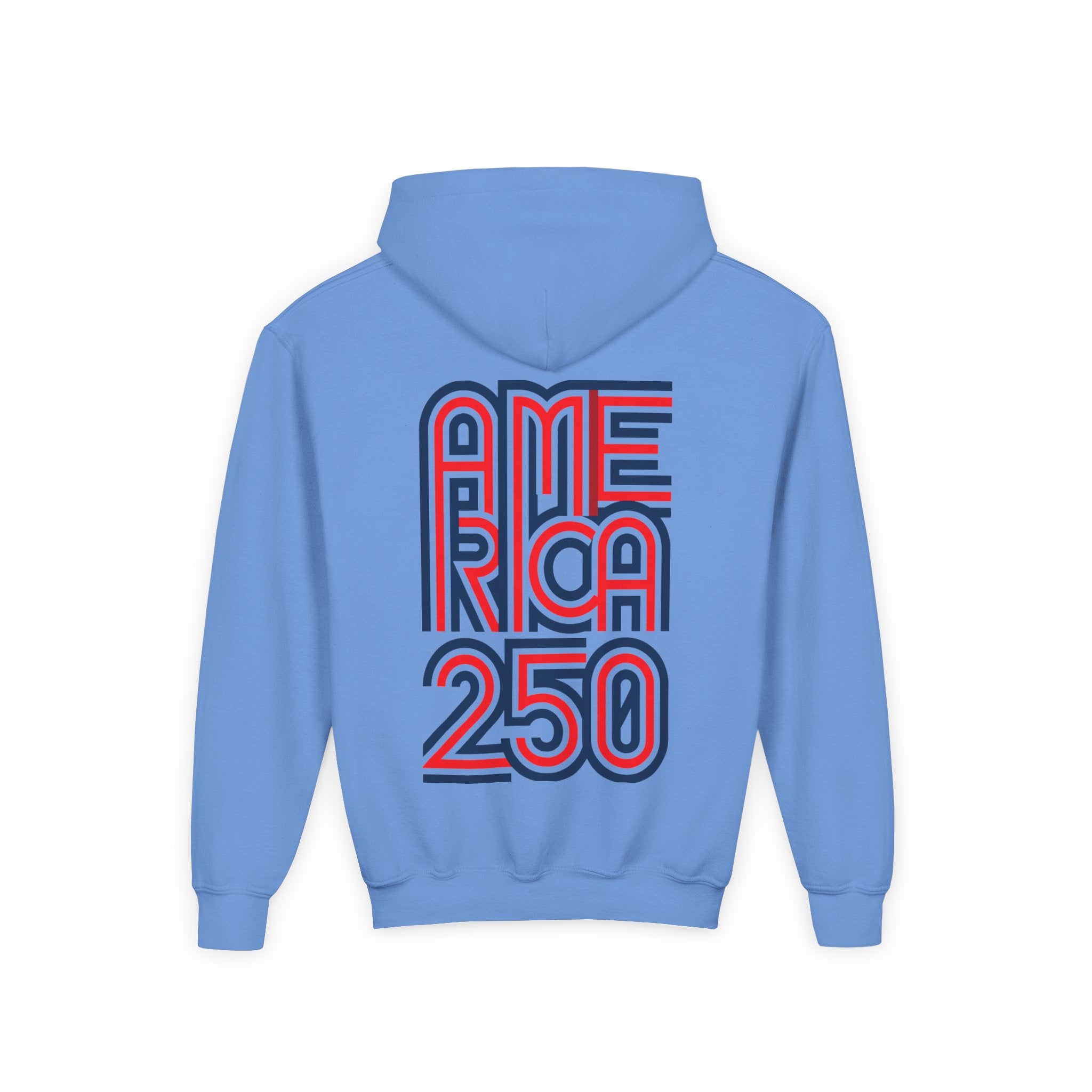 America 250 Hoodie | Patriotic Retro Typography, 250th Anniversary