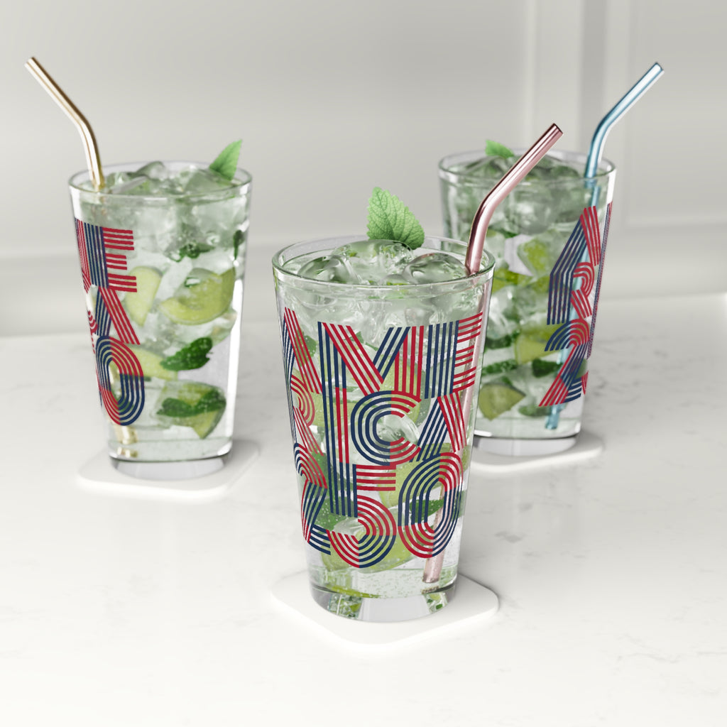 Pint Glass — America 250 Patriotic 16oz Beer Pint