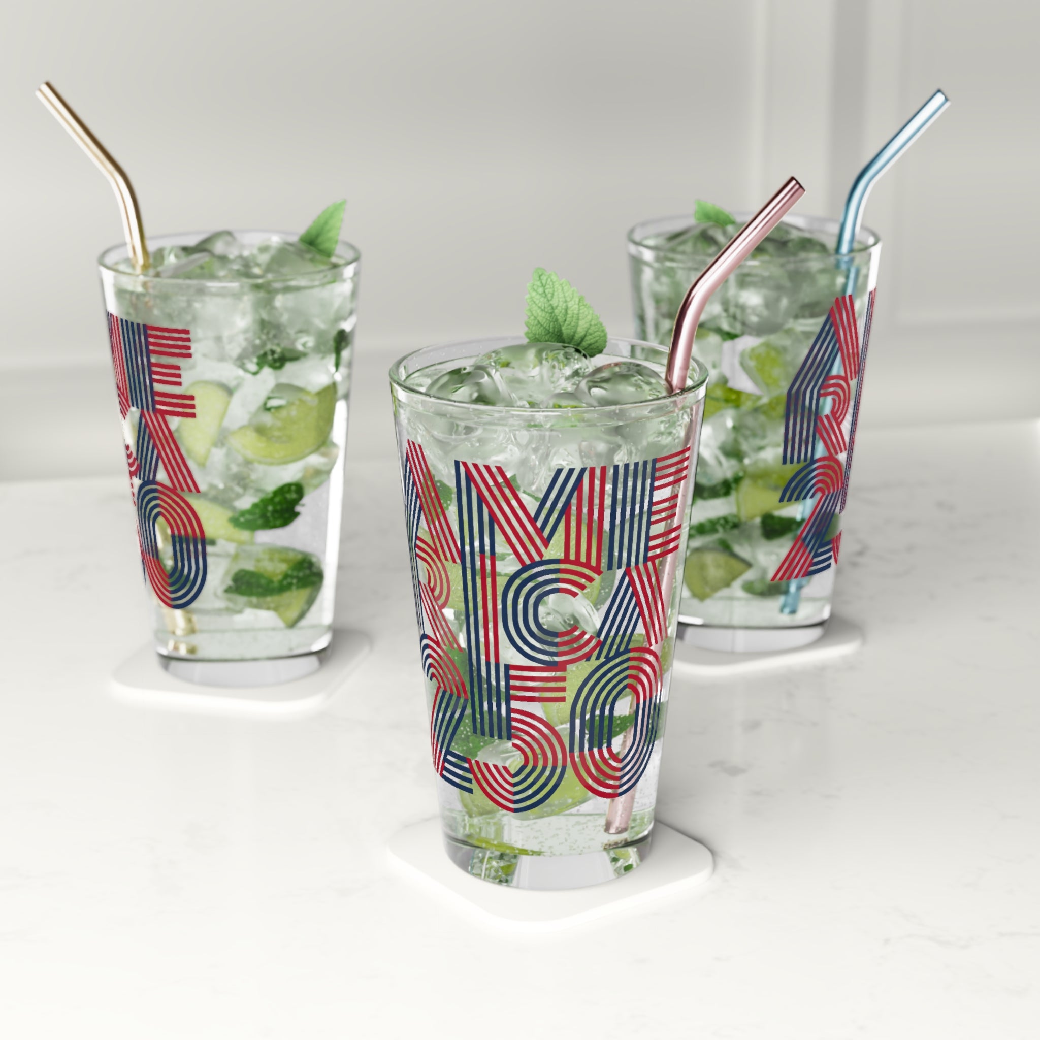 Pint Glass — America 250 Patriotic 16oz Beer Pint
