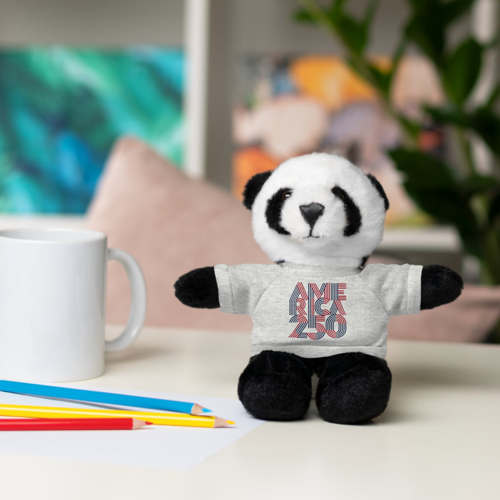 America 250 Teddy Bear plush | Patriotic stuffed animal with tee