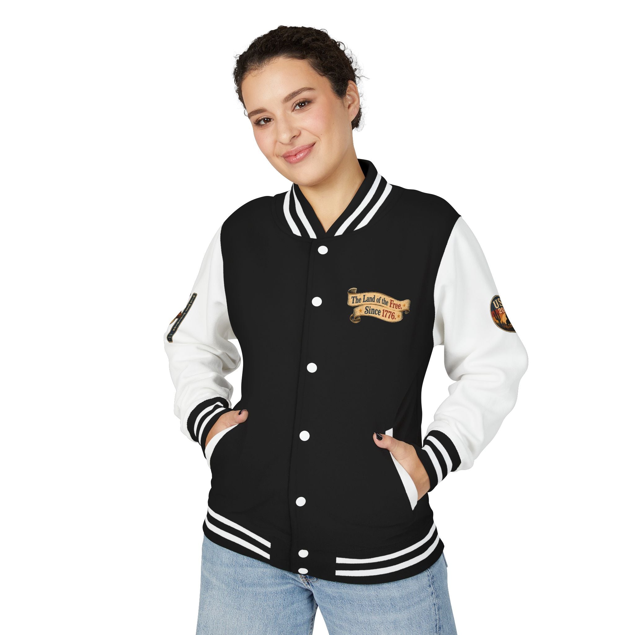 America 250 Quarter-Millennium Eagle Letterman Jacket