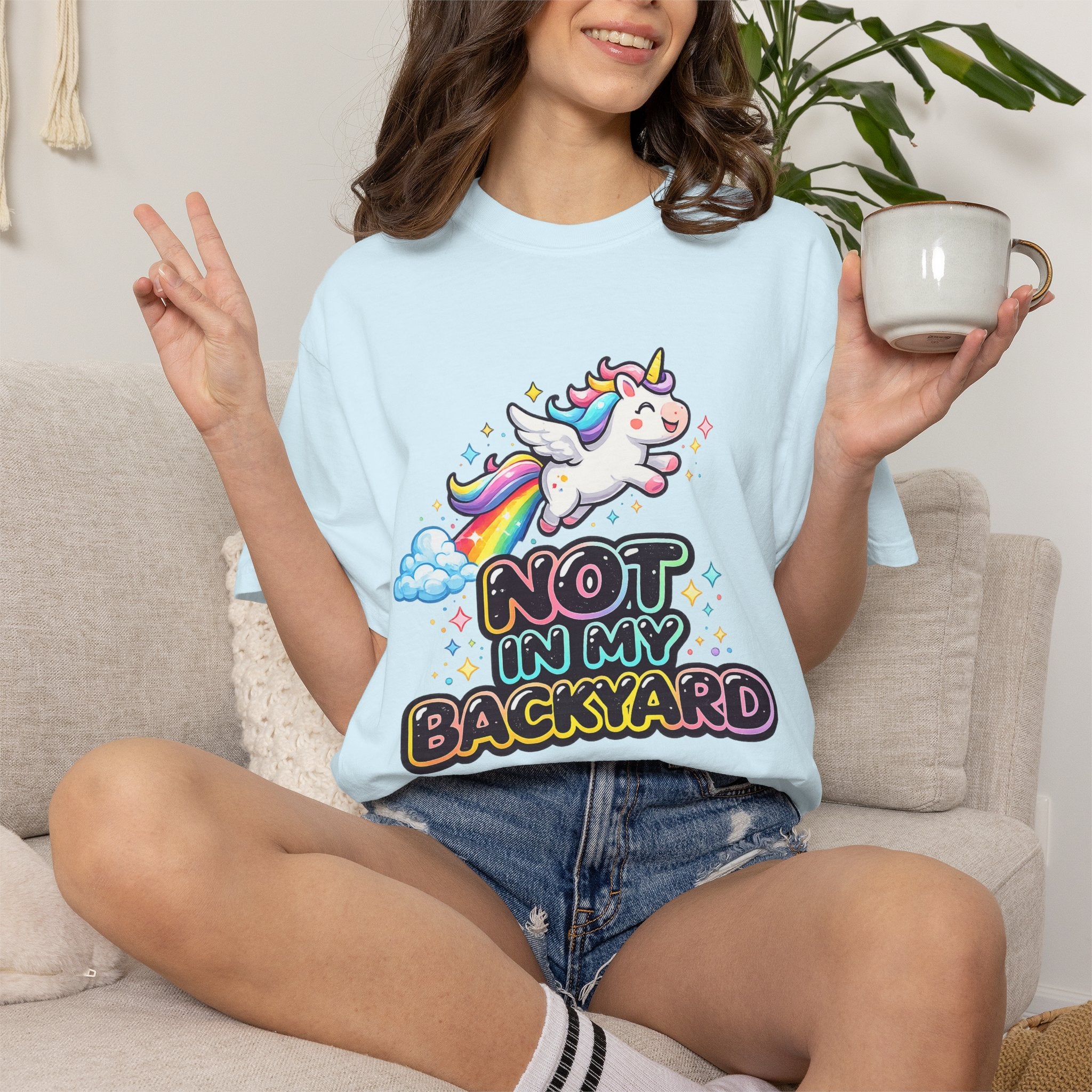 oryggy Originals Summer line Unicorn "Not In My Backyard" T-Shirt