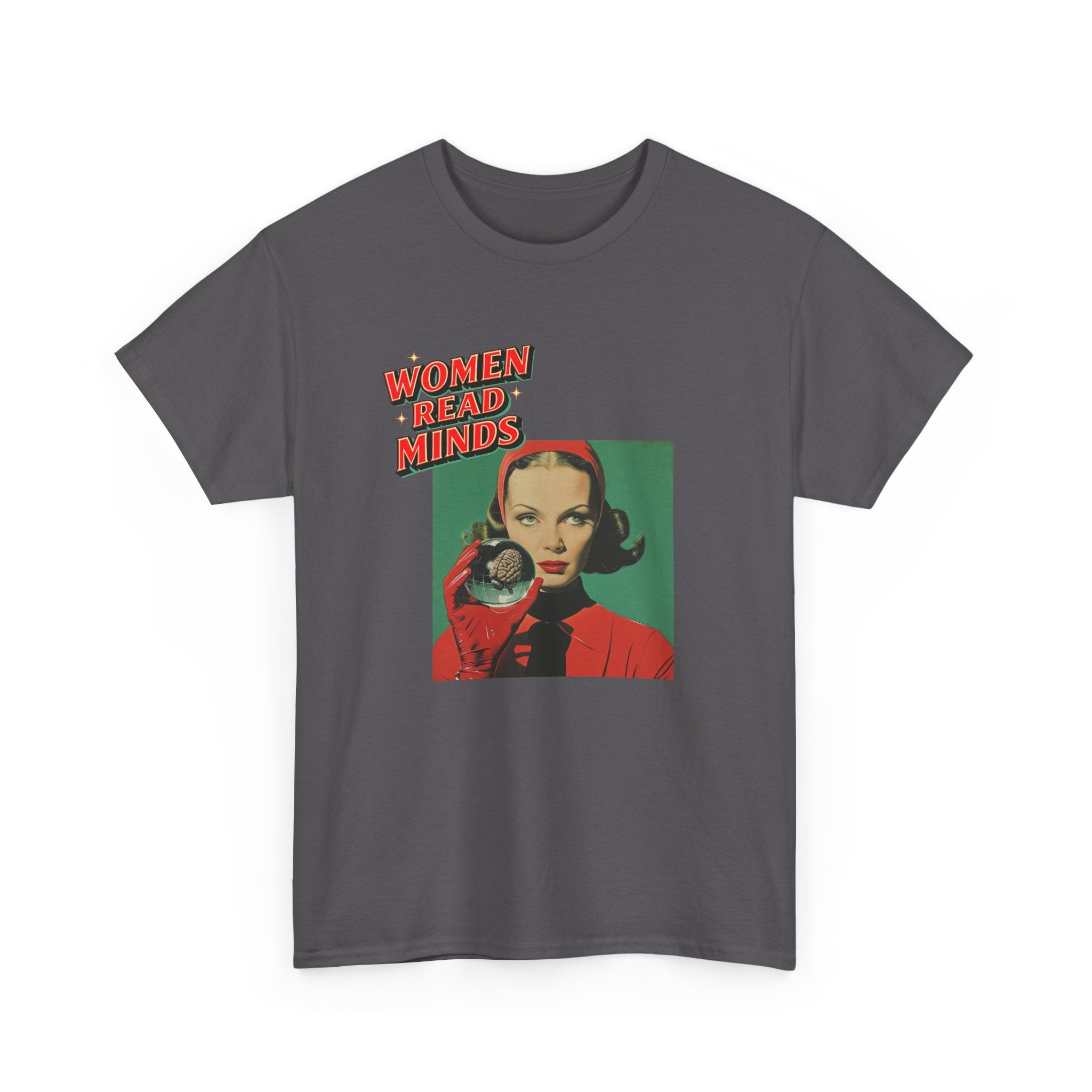 oryggy Originals Summer line Women Read Minds Tee — Retro Vintage Feminist Graphic T-Shirt
