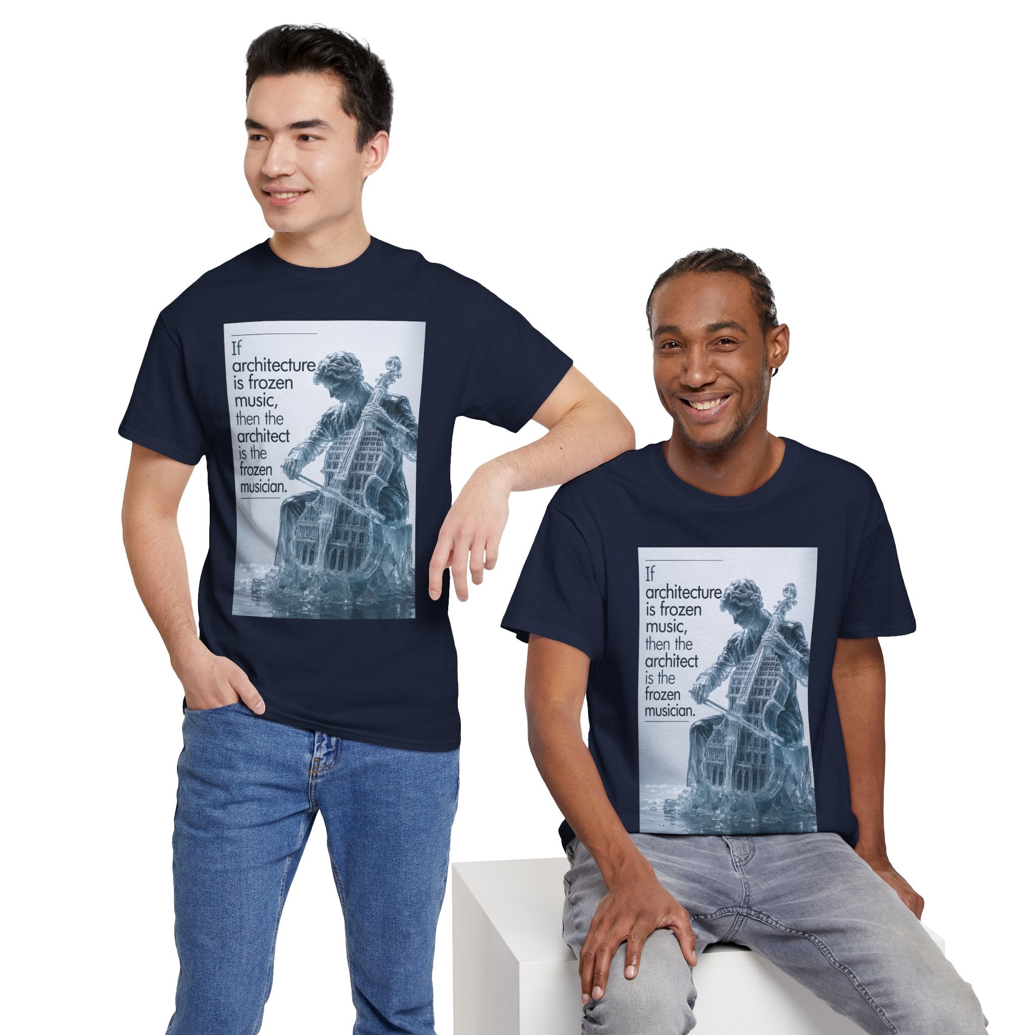 oryggy Originals Summer line "If architecture is frozen music" Graphic Tee