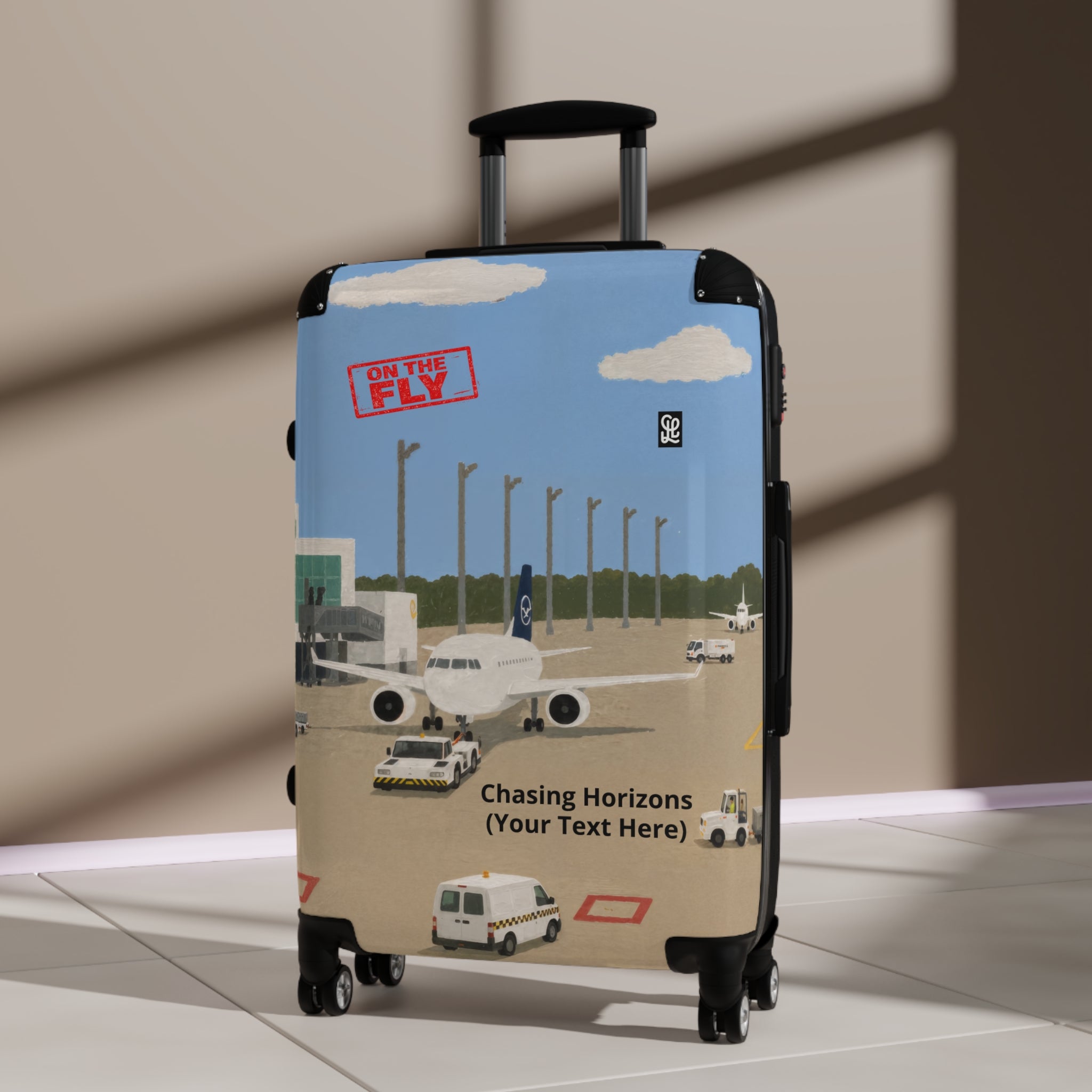 oryggy Originals Summer line Personalized Airport Runway Suitcase