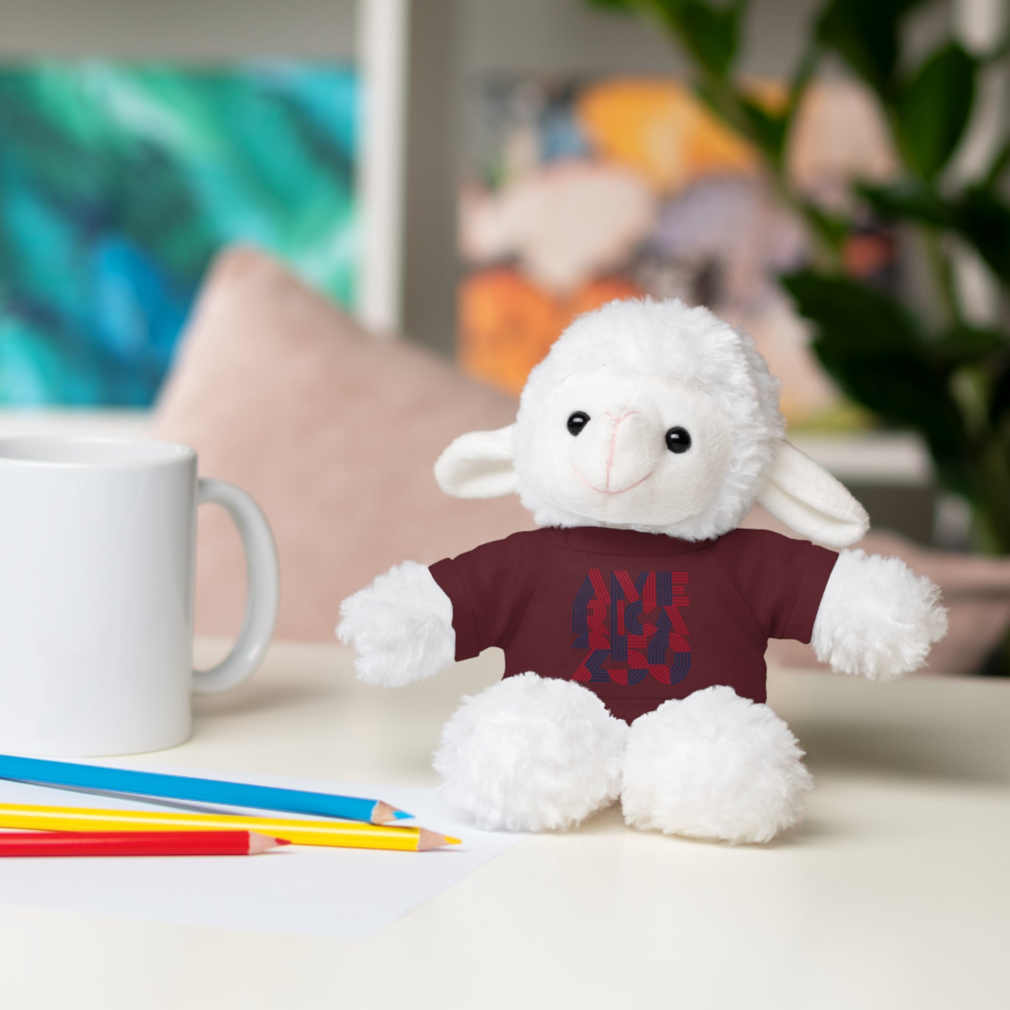 America 250 Teddy Bear plush | Patriotic stuffed animal with tee