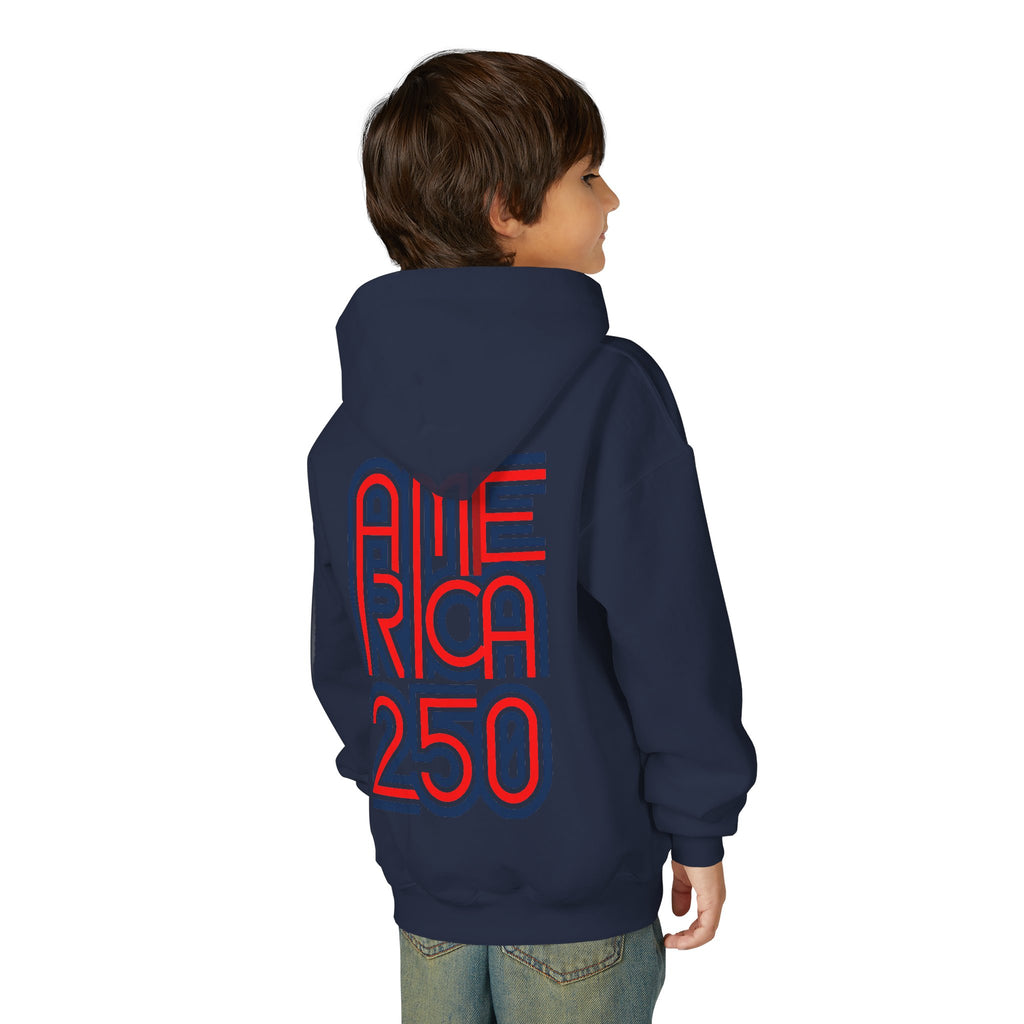 America 250 Hoodie | Patriotic Retro Typography, 250th Anniversary