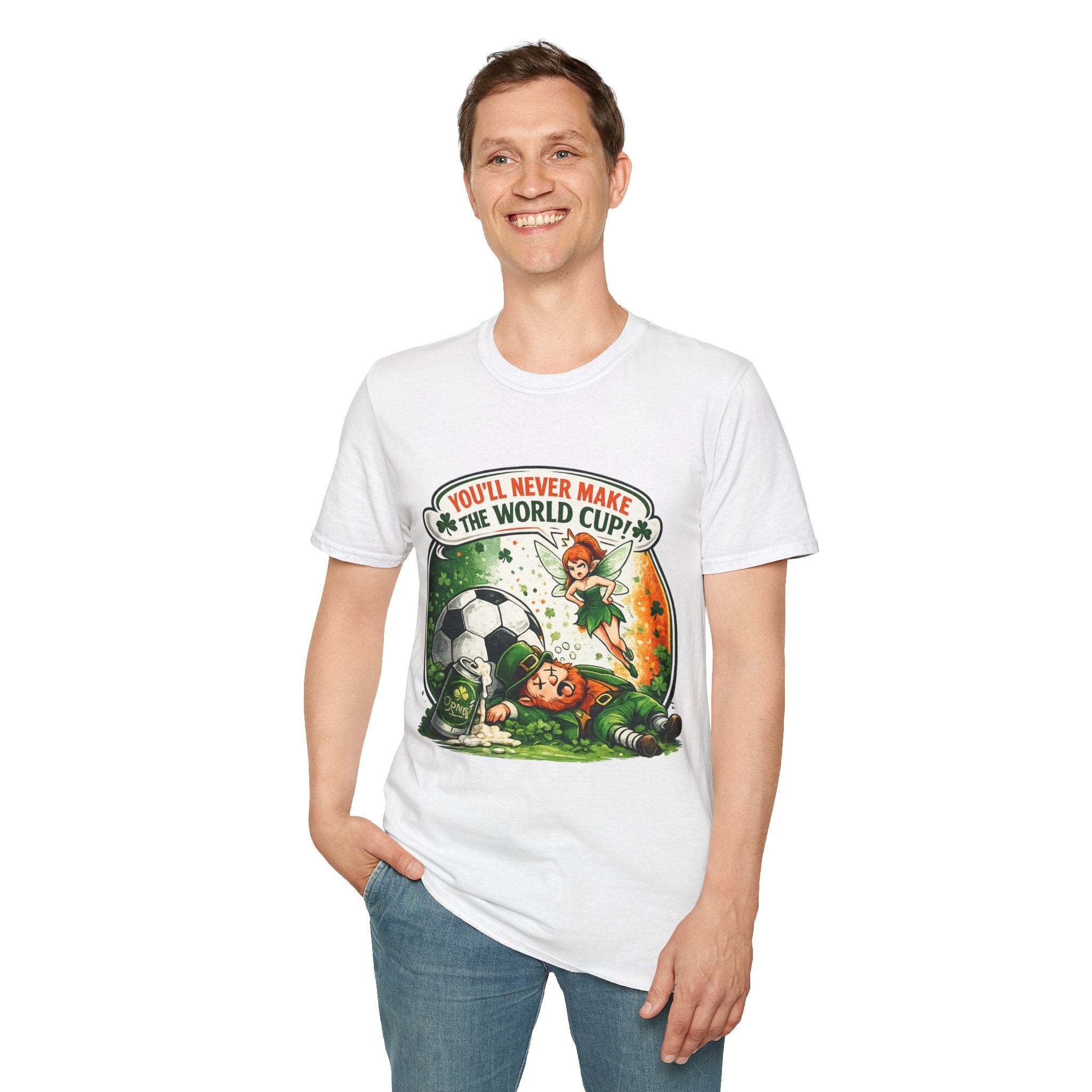 fifa-world-cup-2026-youll-never-make-the-world-cup-soccer-t-shirt-funny-irish-fairy-football-tee - Retro Football Apparel oryggy