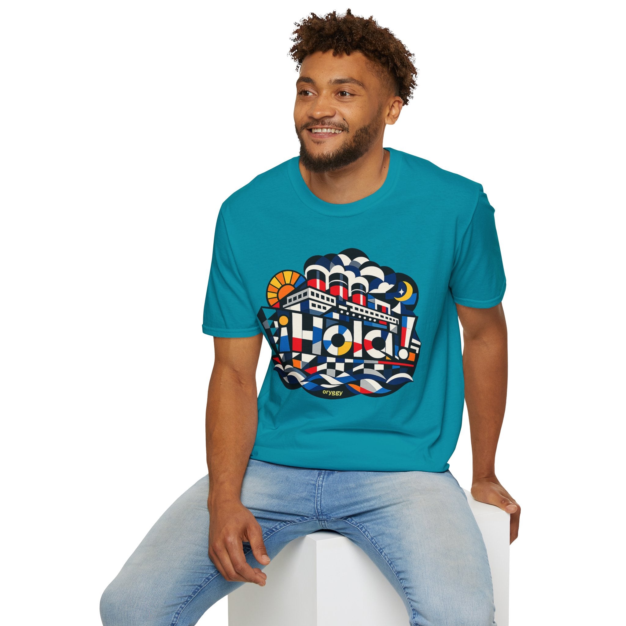 oryggy Originals Summer line T-Shirt — ¡Hola! Retro Nautical Cruise Ship Graphic