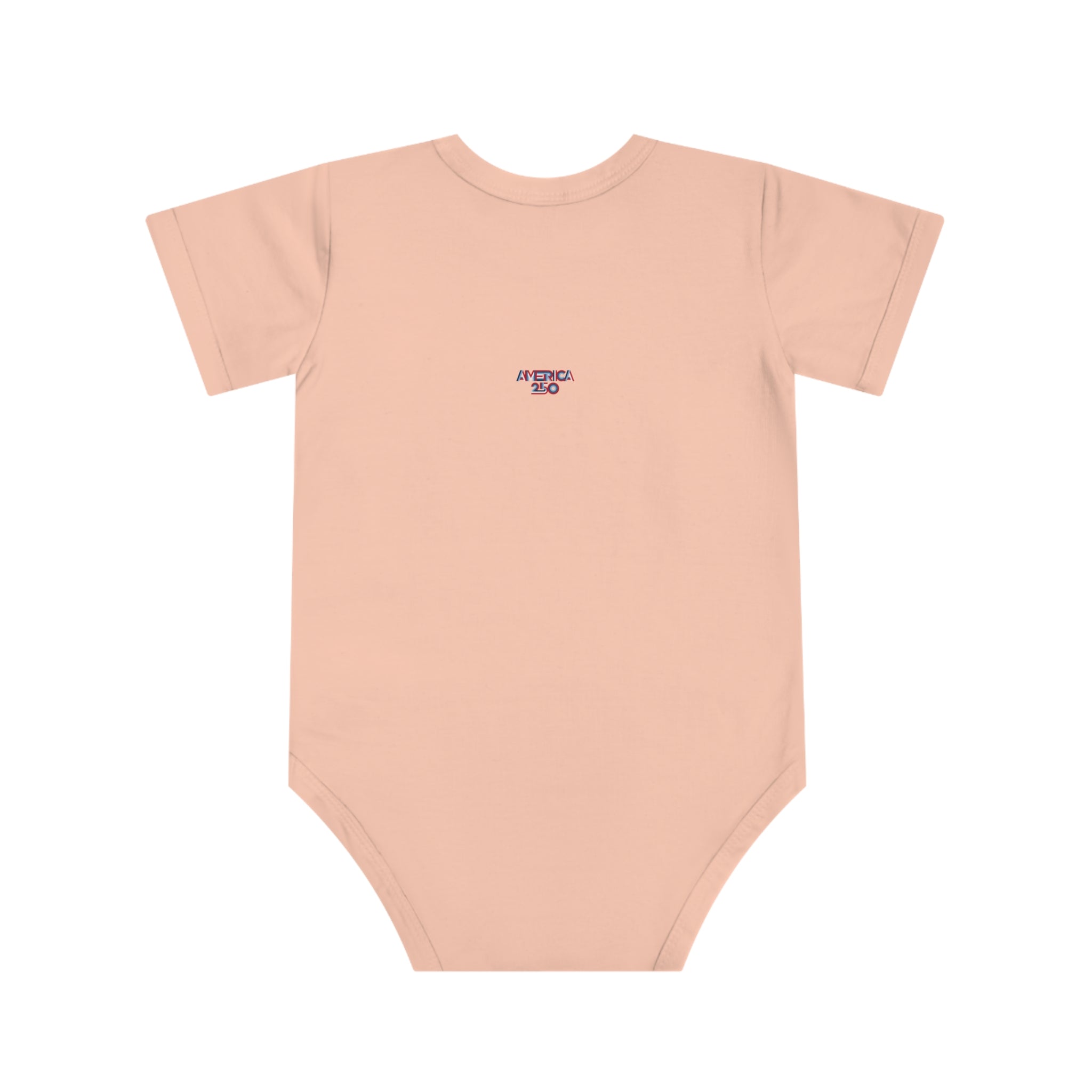 America 250 Baby Bodysuit — Retro Red & Blue Independence Day Onesie - Oryggy