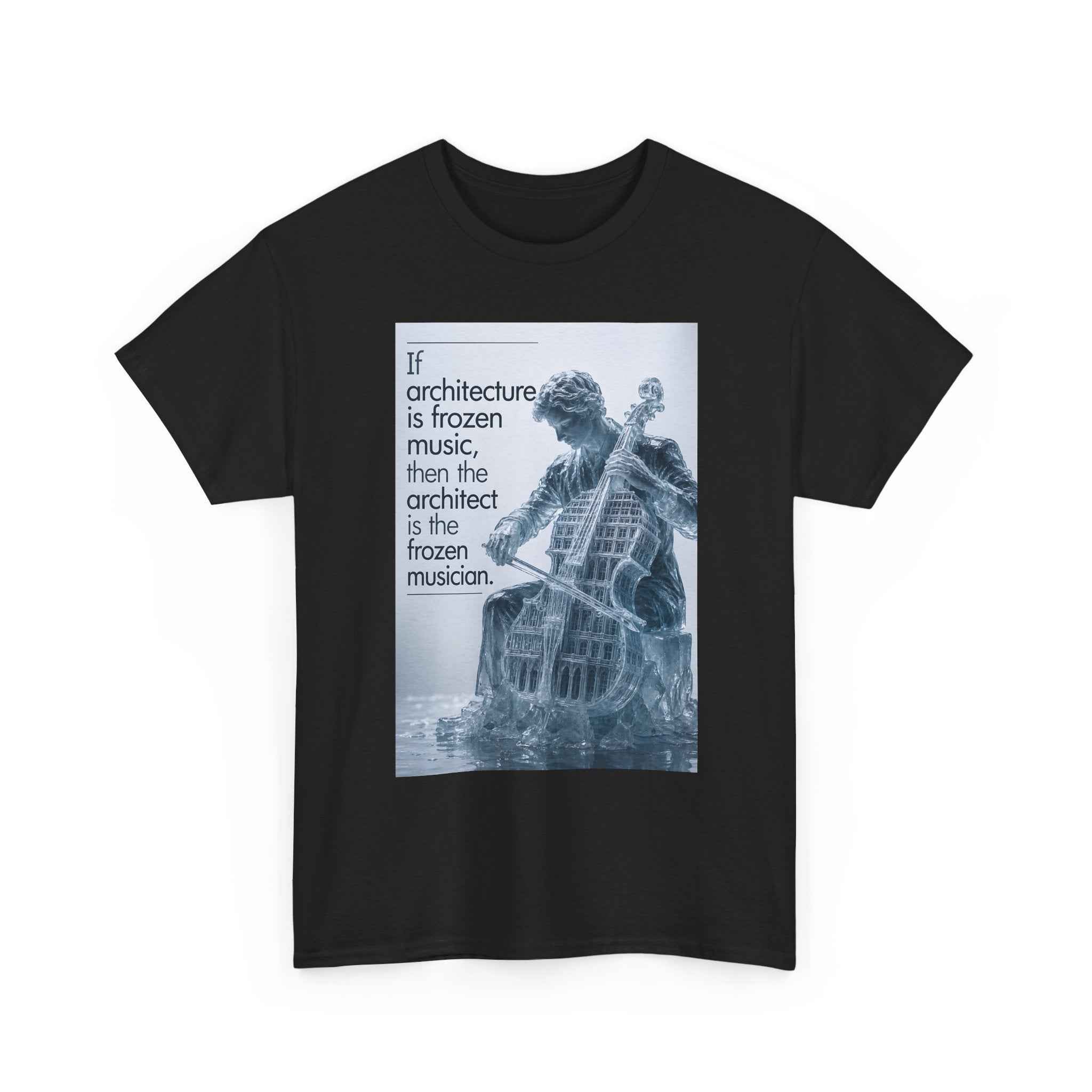 oryggy Originals Summer line "If architecture is frozen music" Graphic Tee
