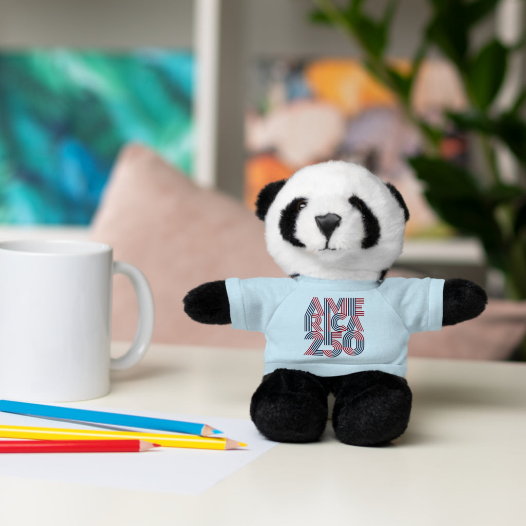 America 250 Teddy Bear plush | Patriotic stuffed animal with tee