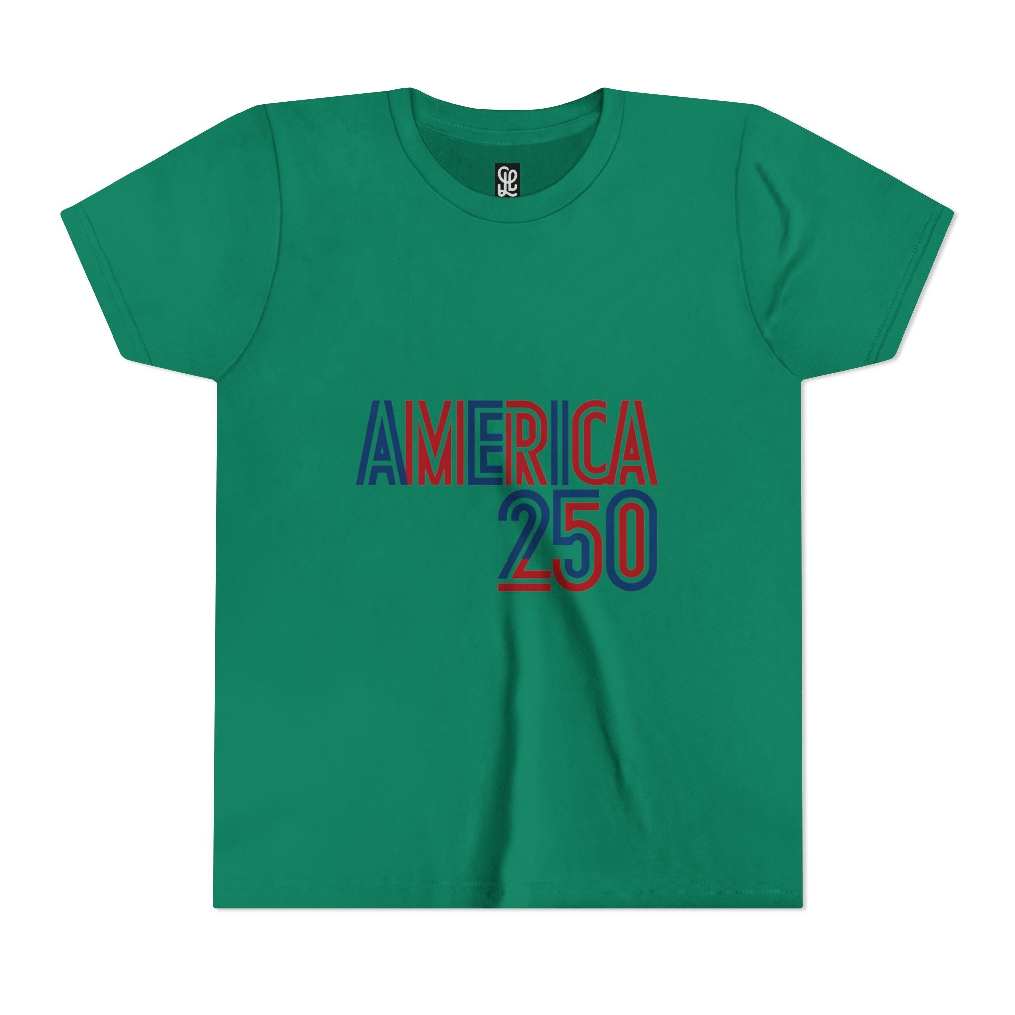 America 250 Youth Tee | Patriotic USA Flag Independence Day