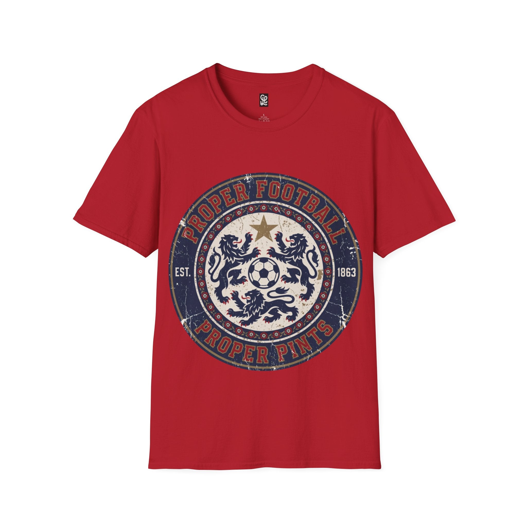 fifa-world-cup-2026-proper-football-graphic-t-shirt-vintage-crest-tee - Retro Football Apparel oryggy
