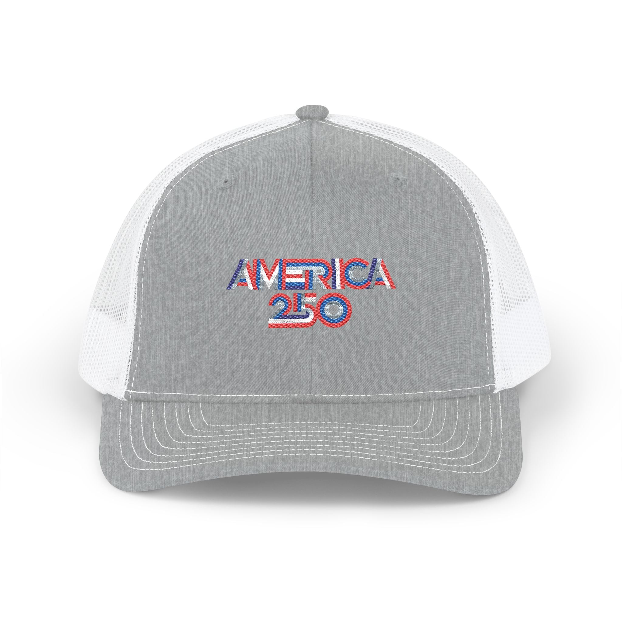 America 250 Trucker Cap — Patriotic Snapback Mesh Hat for 250th Anniversary