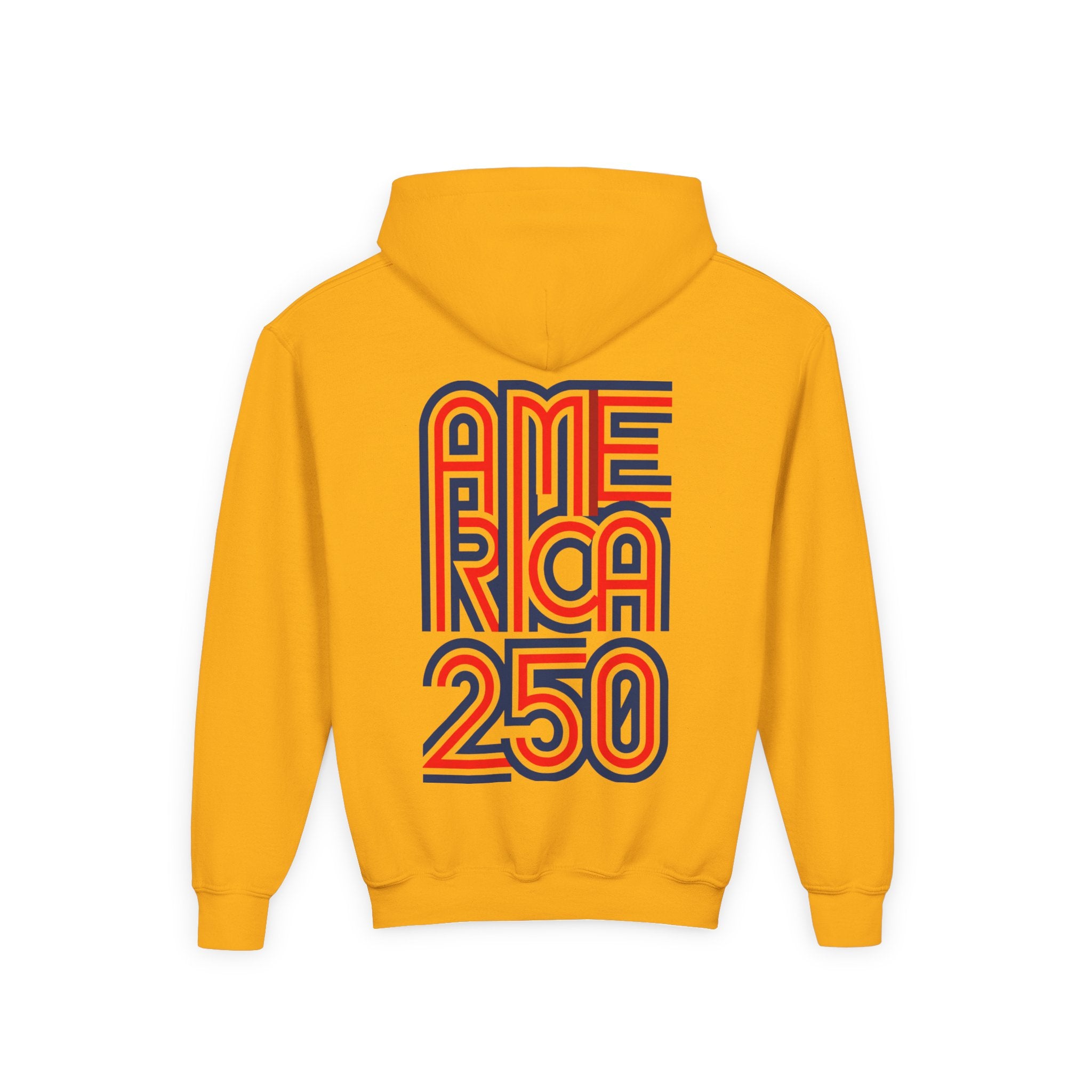 America 250 Hoodie | Patriotic Retro Typography, 250th Anniversary
