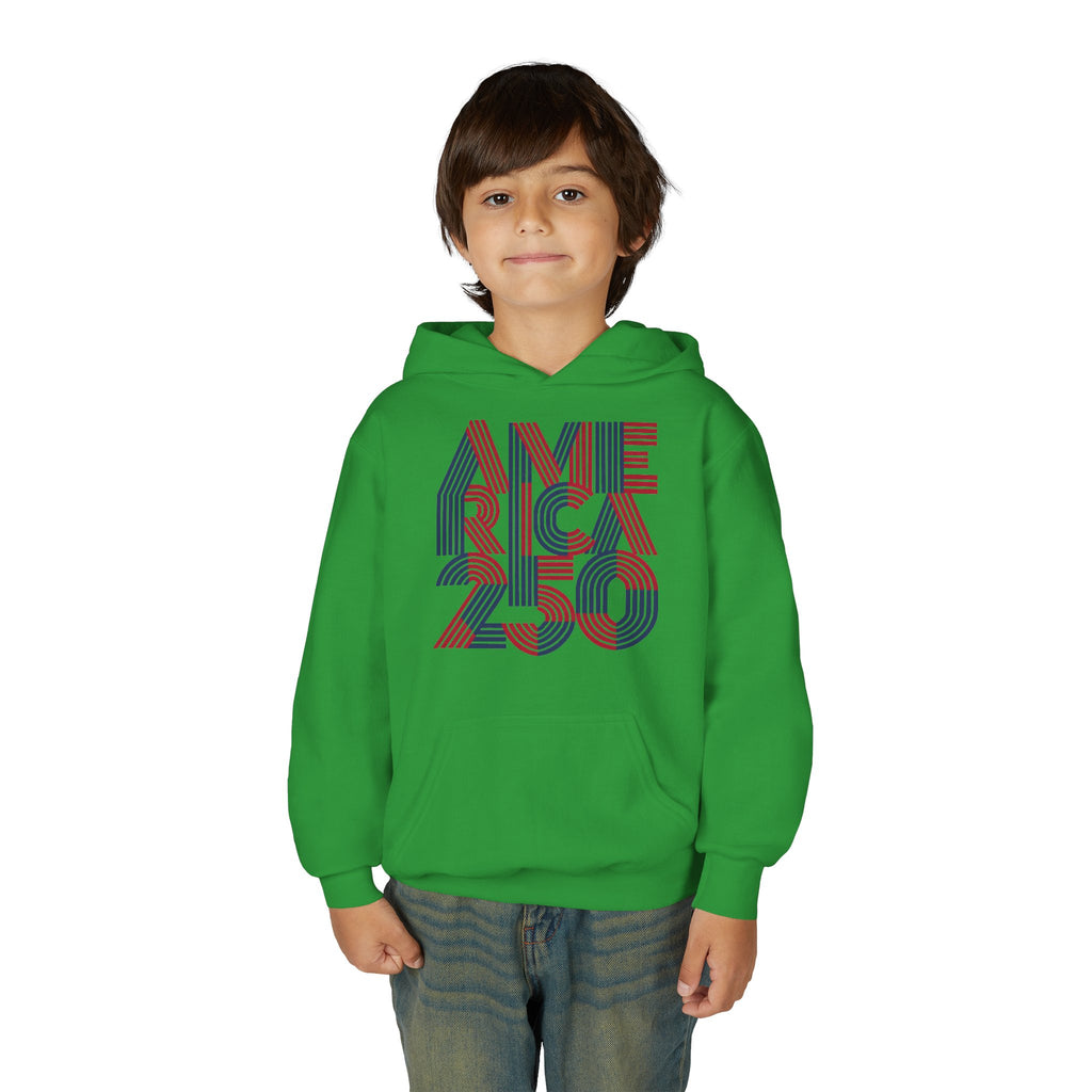 America 250 Hoodie | Patriotic Retro Typography, 250th Anniversary