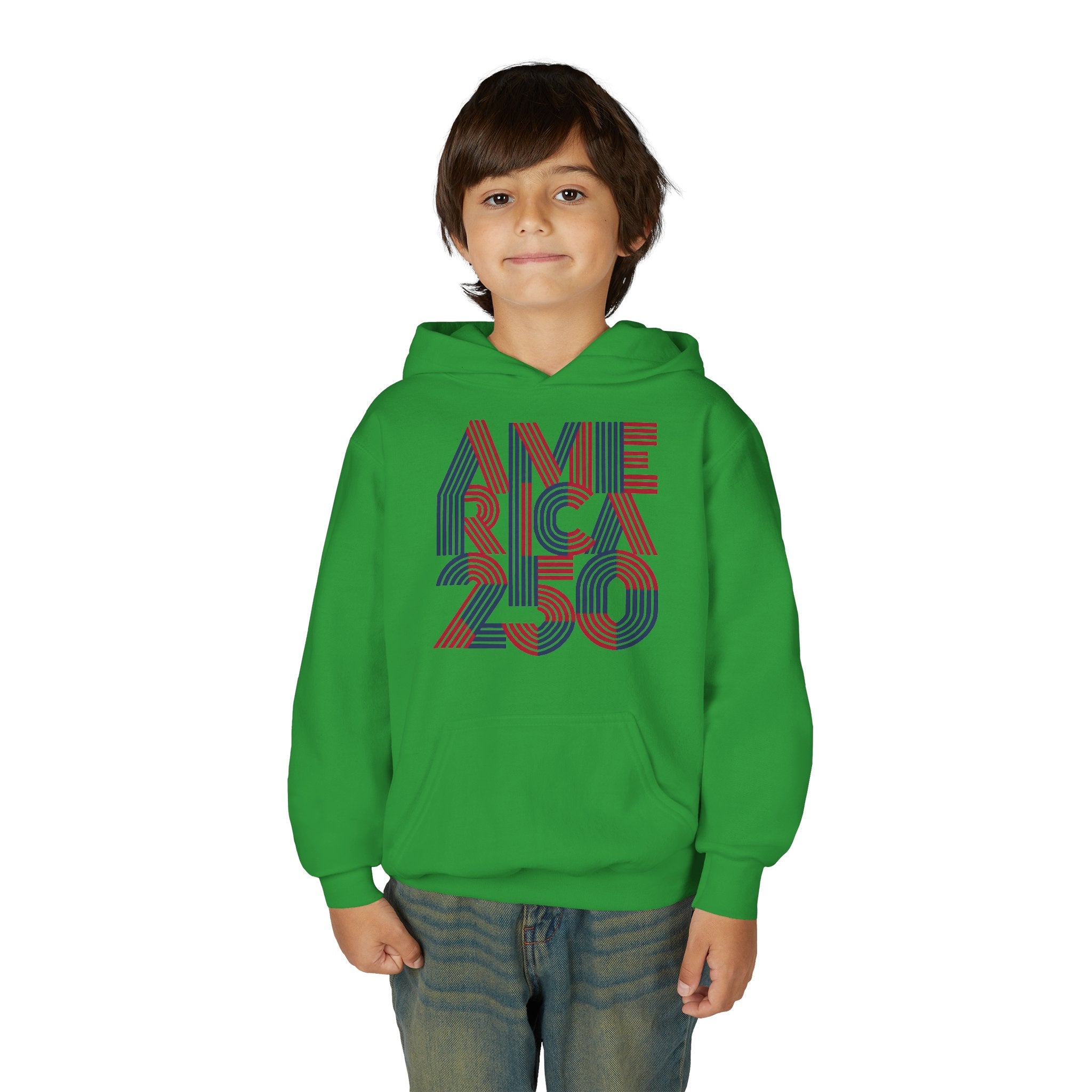 America 250 Hoodie | Patriotic Retro Typography, 250th Anniversary