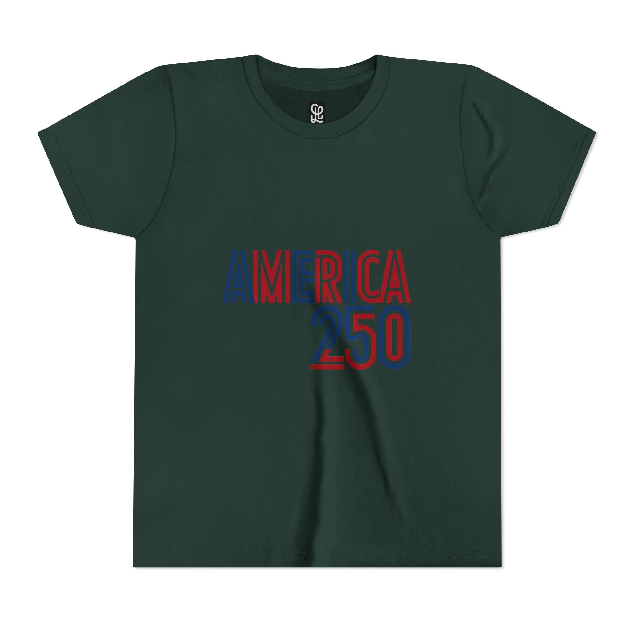America 250 Youth Tee | Patriotic USA Flag Independence Day