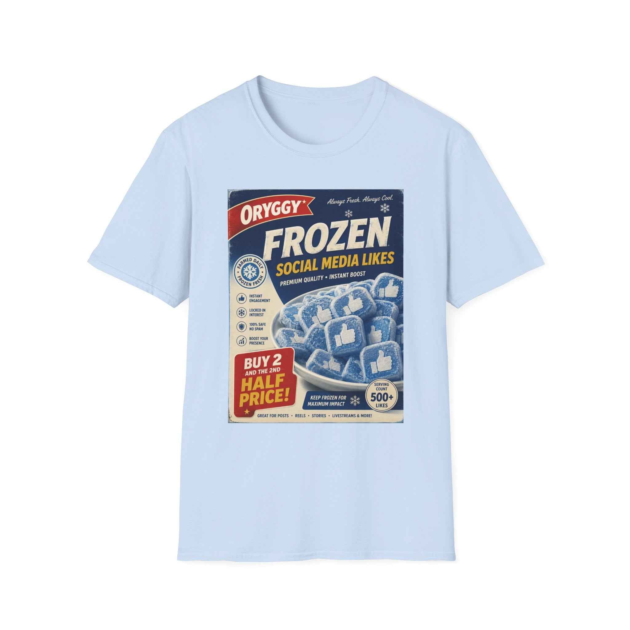 oryggy Originals Summer line 'Frozen Social Media Likes' Retro Graphic Tee