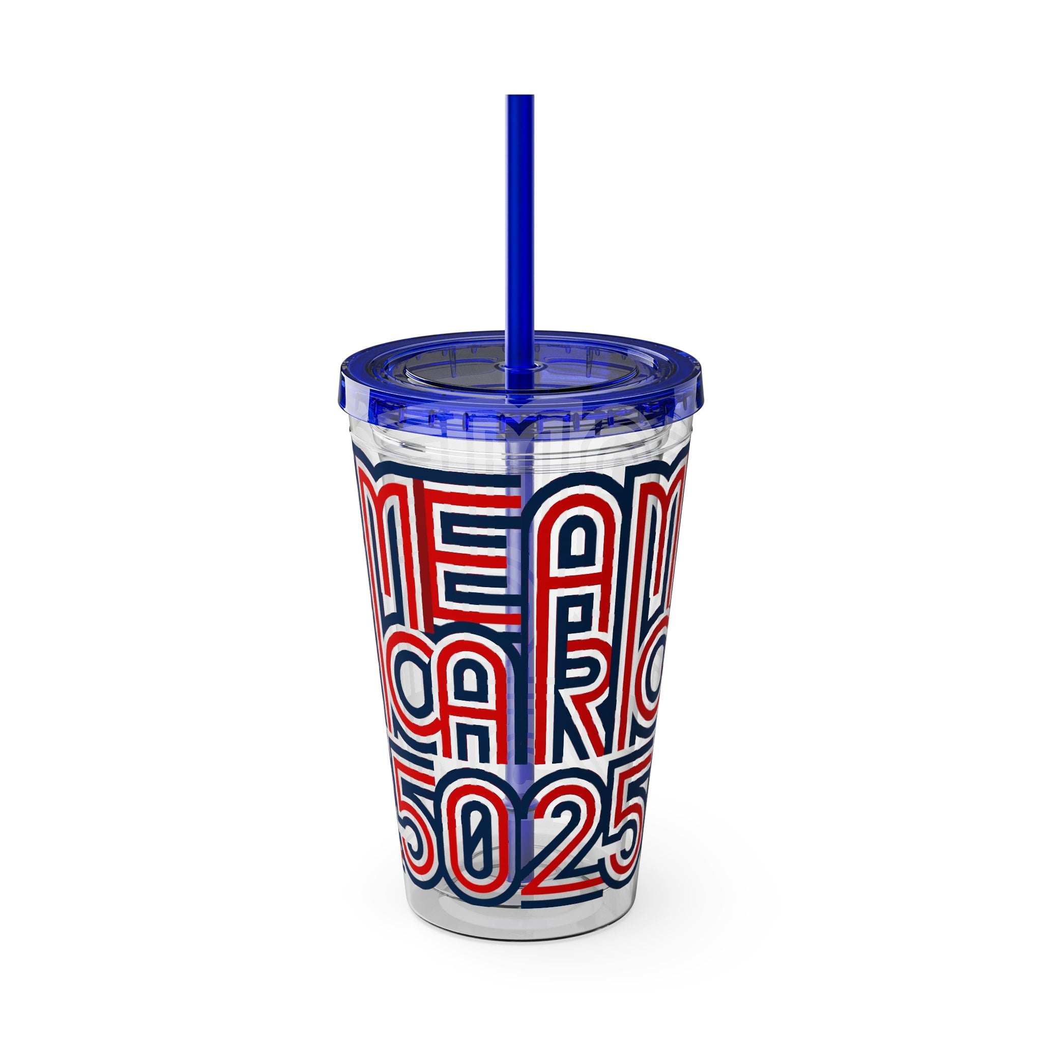 America 250 Tumbler | Patriotic Red White Blue Straw Cup