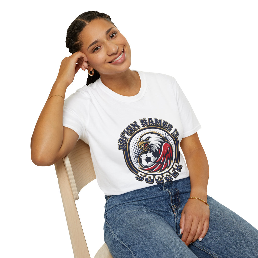 FIFA 2026 Soccer Eagle T-Shirt — "Bri'ish Named It Soccer" Vintage Soccer Graphic Tee