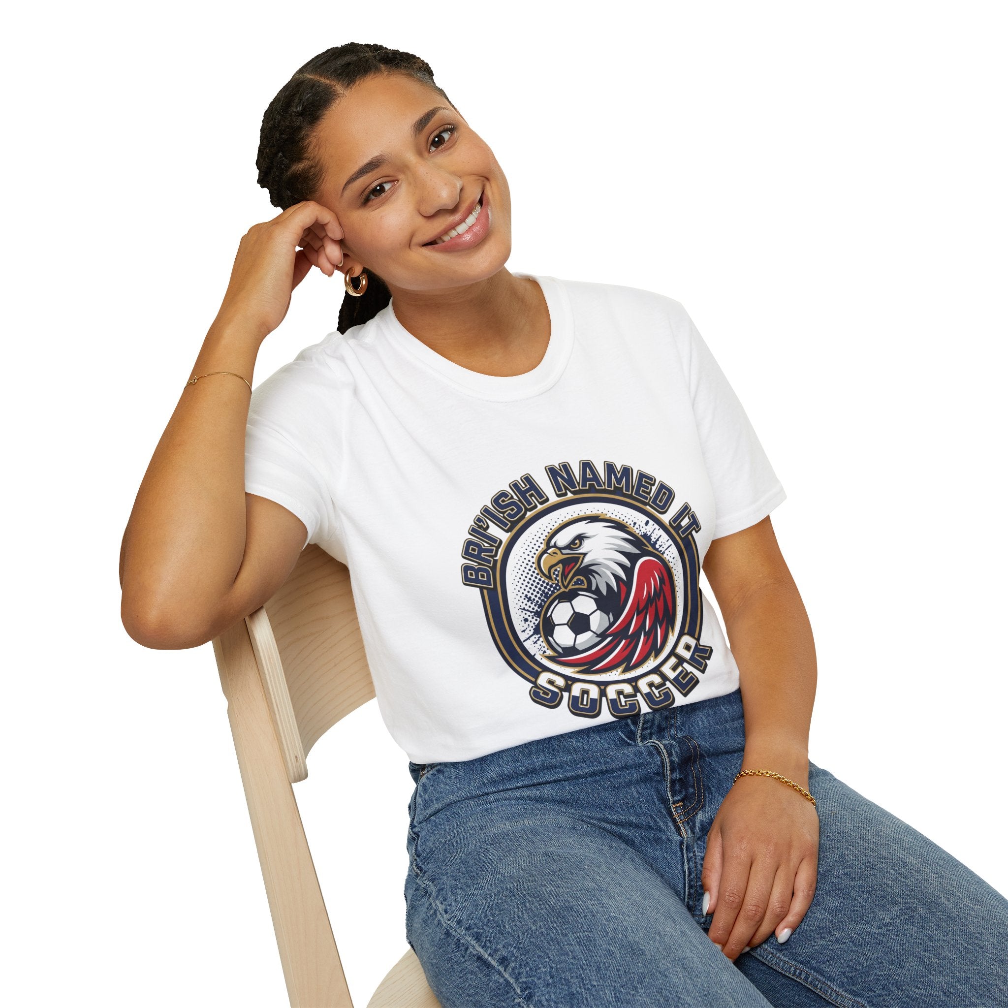 FIFA 2026 Soccer Eagle T-Shirt — "Bri'ish Named It Soccer" Vintage Soccer Graphic Tee